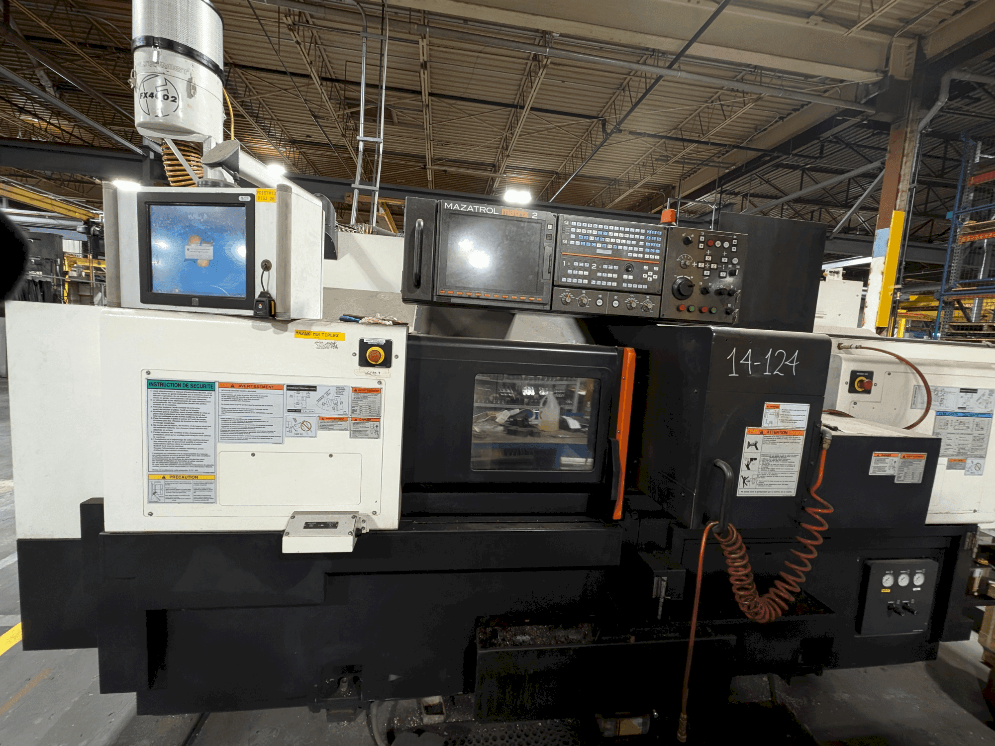 Front view of Mazak Multiplex 6300-II Y machine