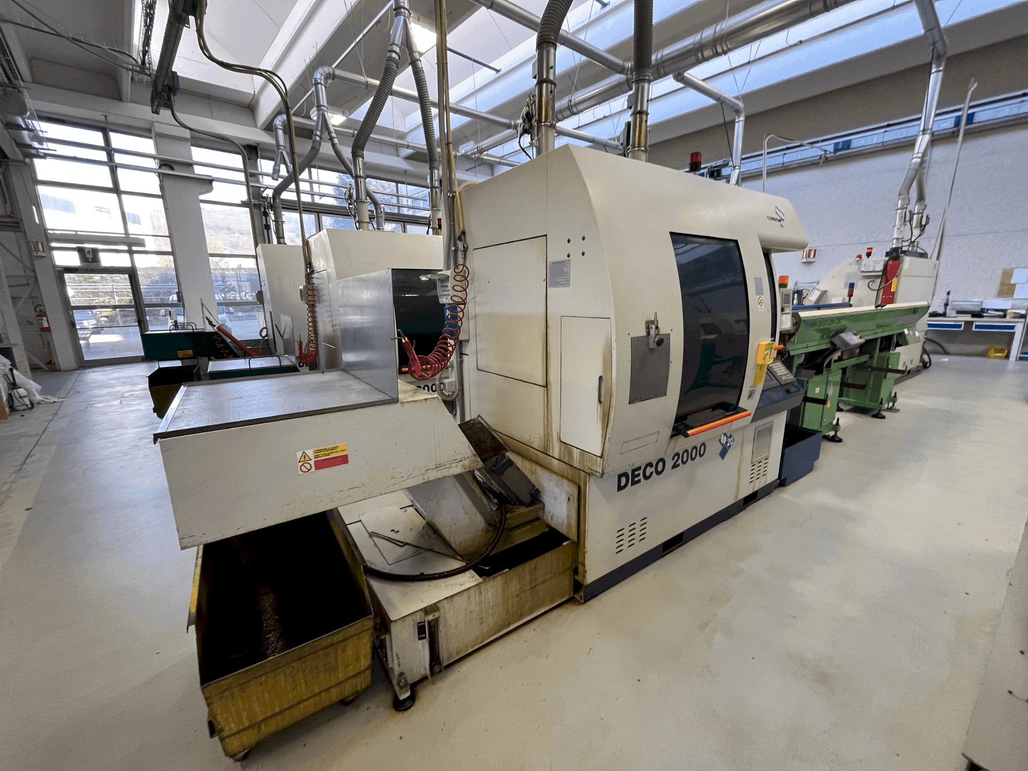 Front view of TORNOS DECO 2000/20 machine