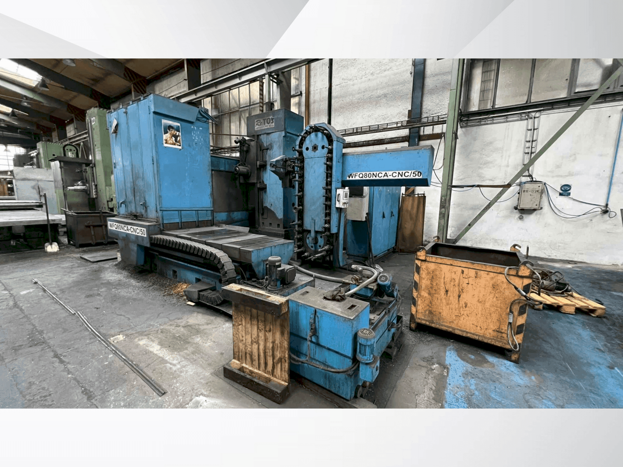 Front view of TOS WFQ80NCA-CNC/50 machine