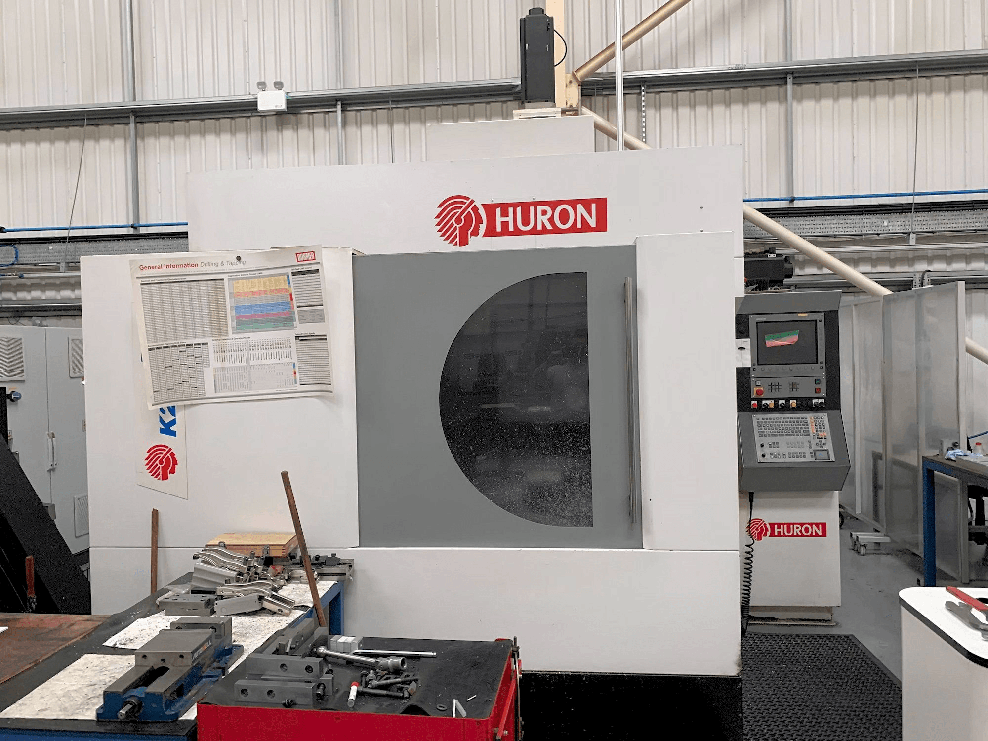 Front view of Hurco K2X 10 machine