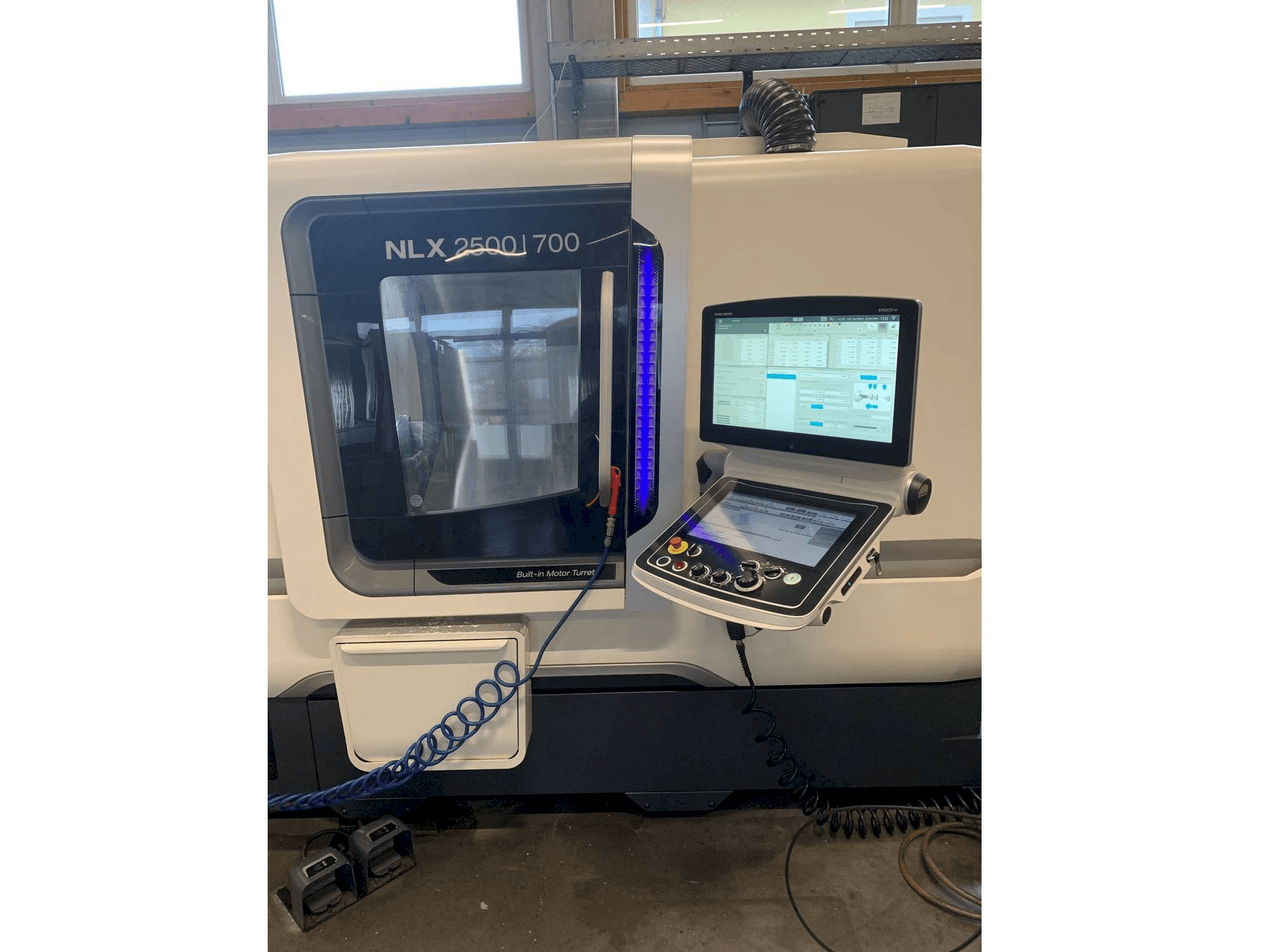 Front view of DMG MORI NLX 2500/700 machine