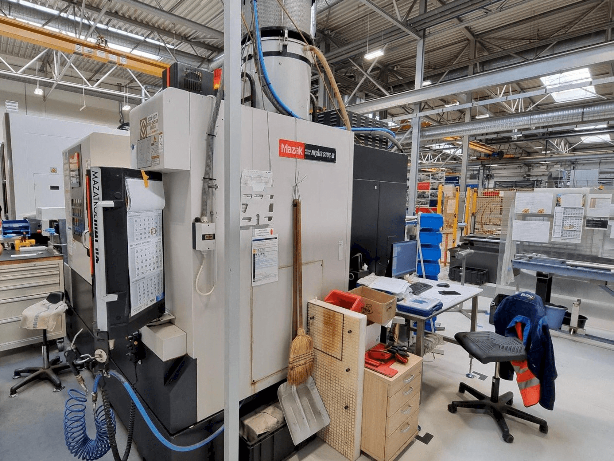 Front view of Mazak Nexus 510C - II machine