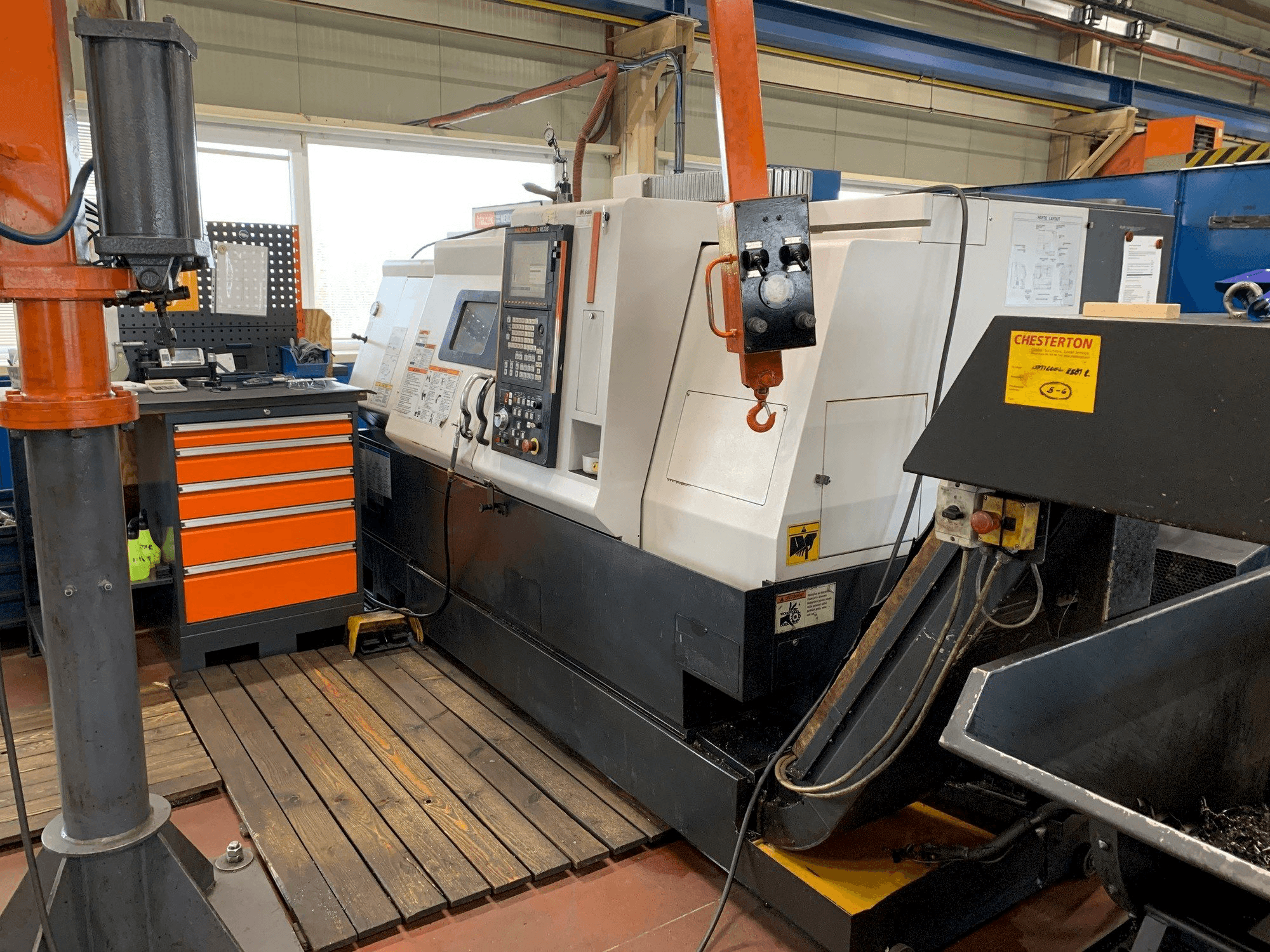 Front view of Mazak QTN - 250 machine