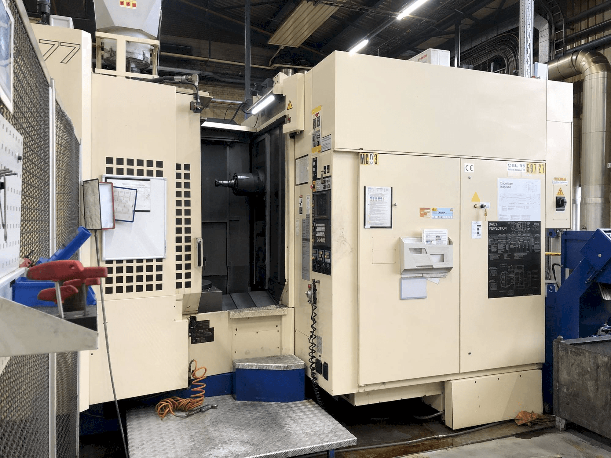 Front view of Makino A77 machine
