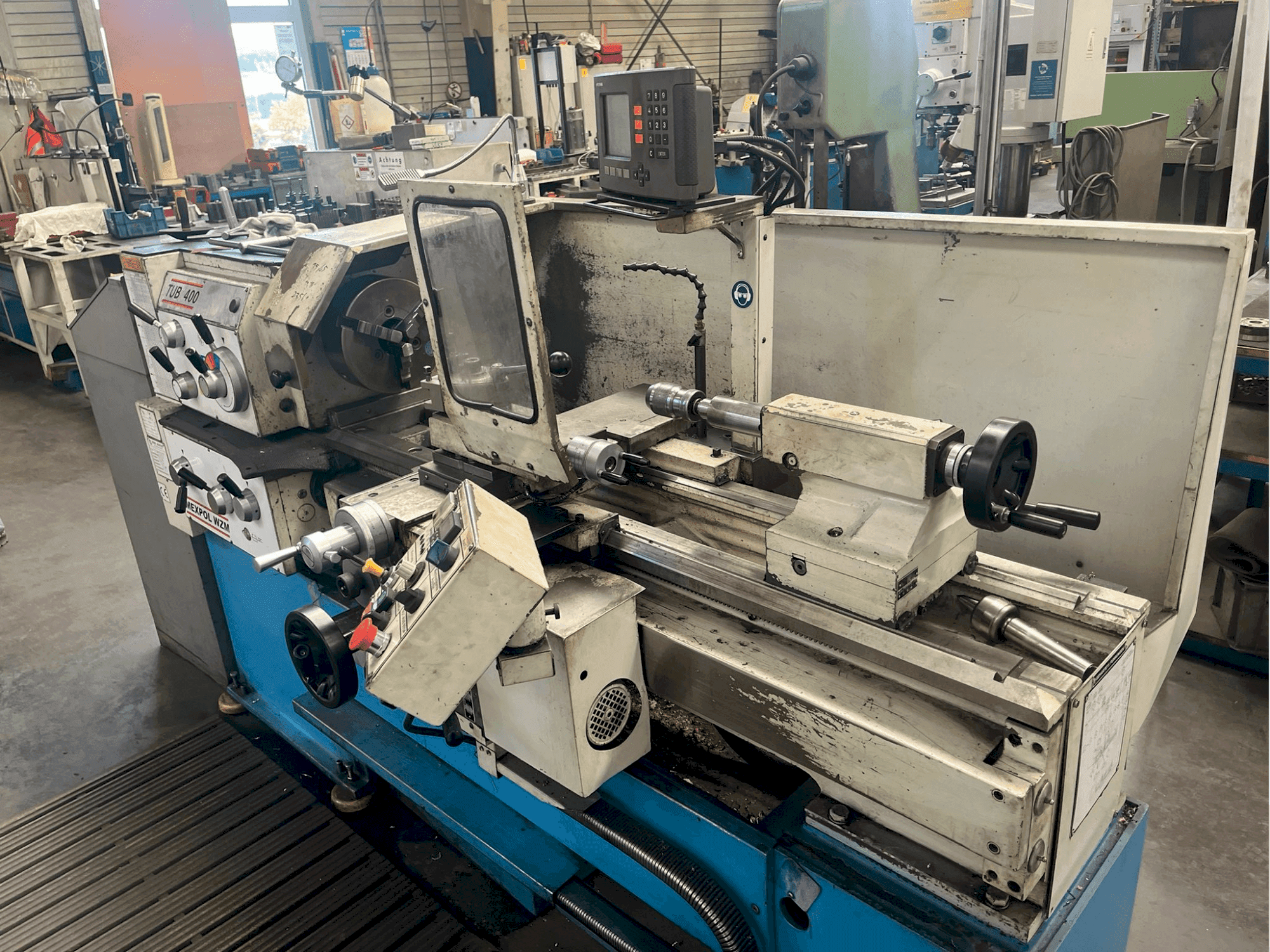 Front view of MEXPOL WZM TUB 400 machine