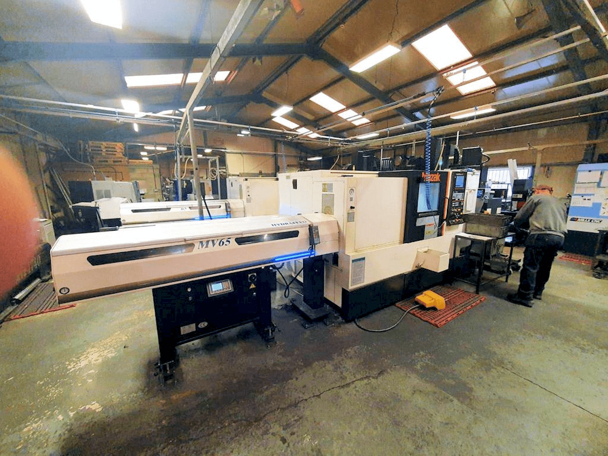 Front view of Mazak Quick Turn Smart 200 machine