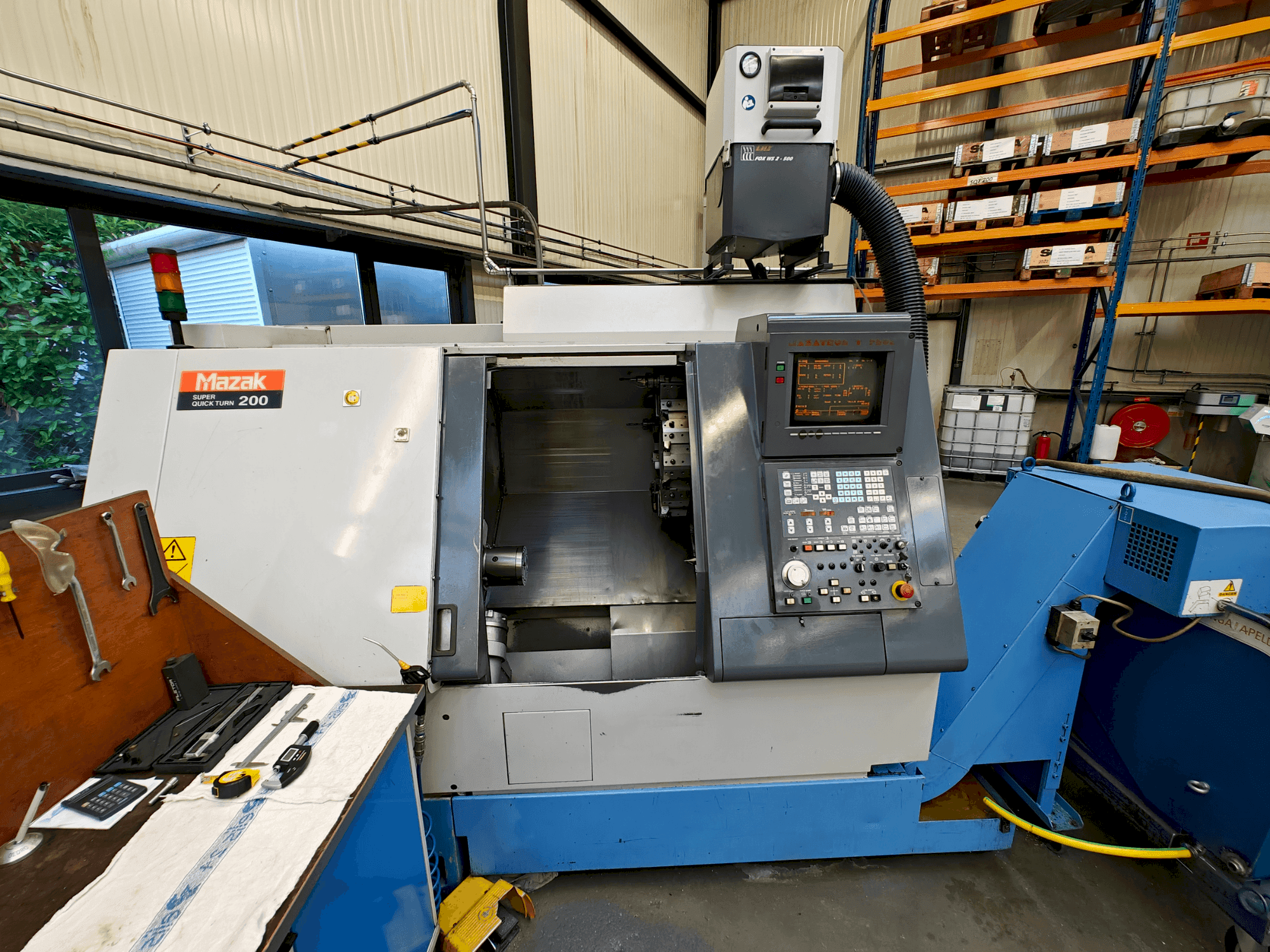 Front view of Mazak SQT-200 machine