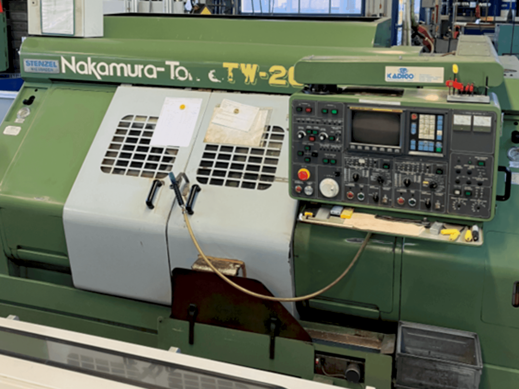 Front view of NAKAMURA-TOME TW-20MM machine