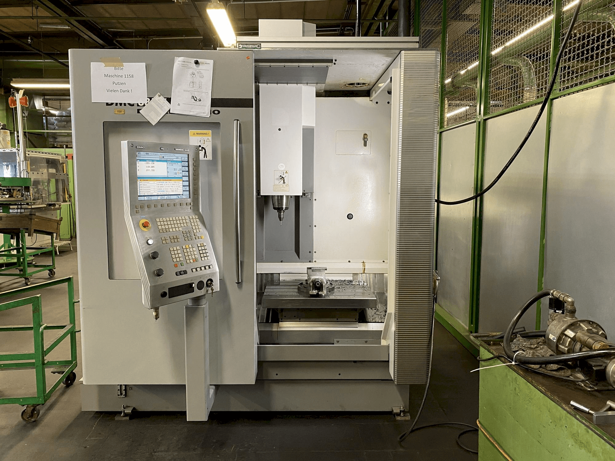 Front view of DECKEL MAHO DMC 635V machine