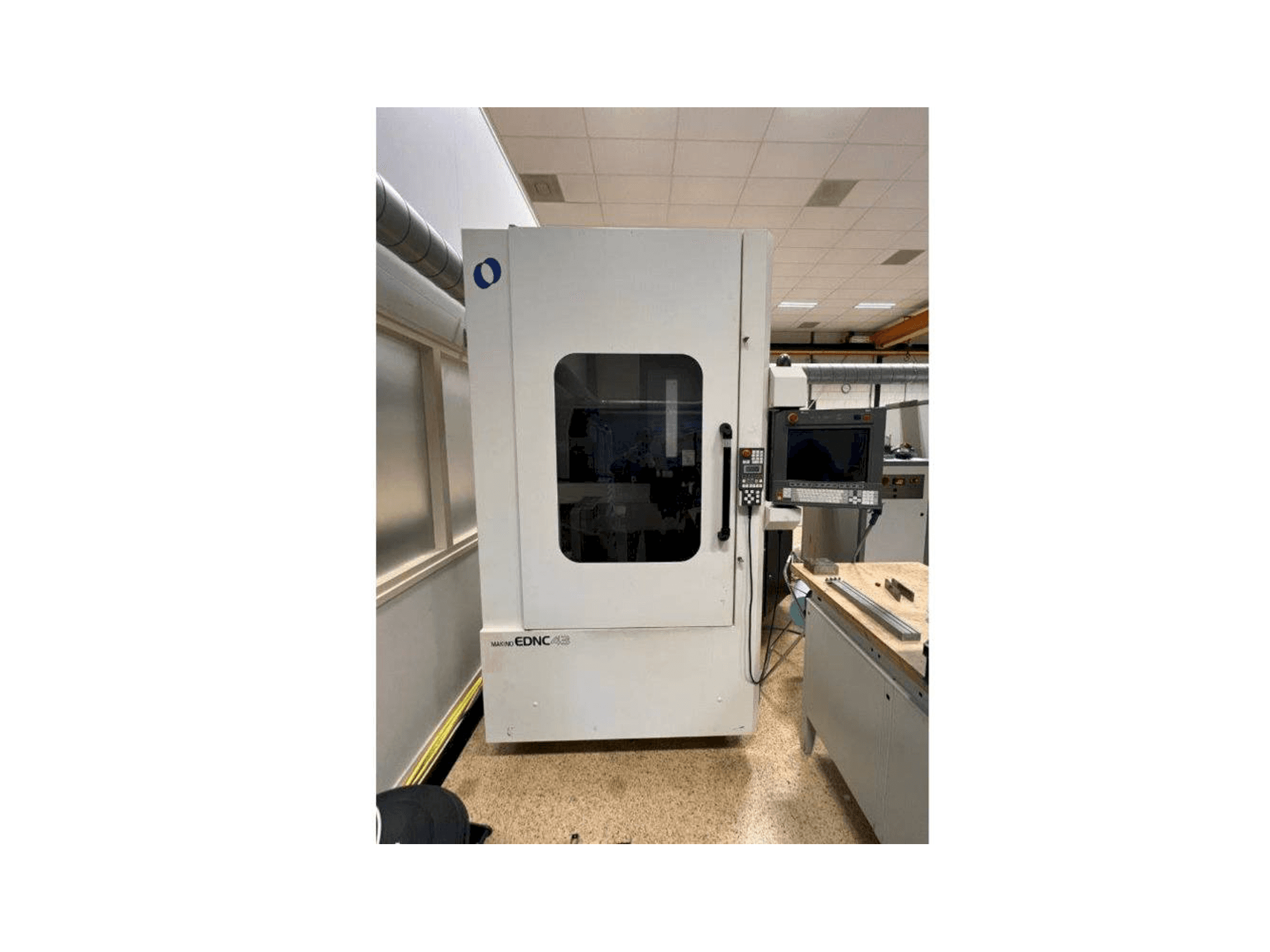 Front view of Makino EDNC 43 machine