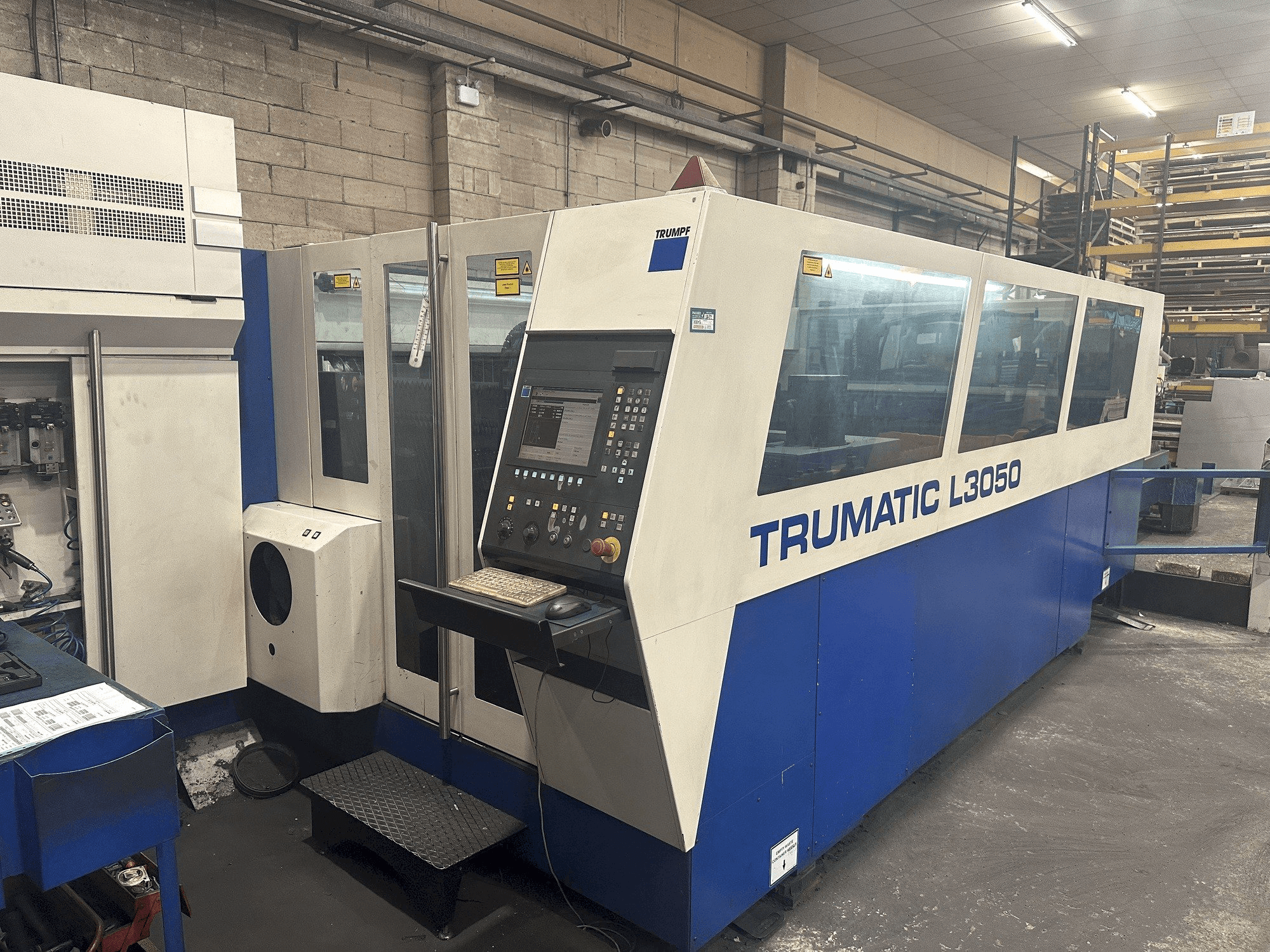 Front view of Trumpf Trumatic L3050 machine