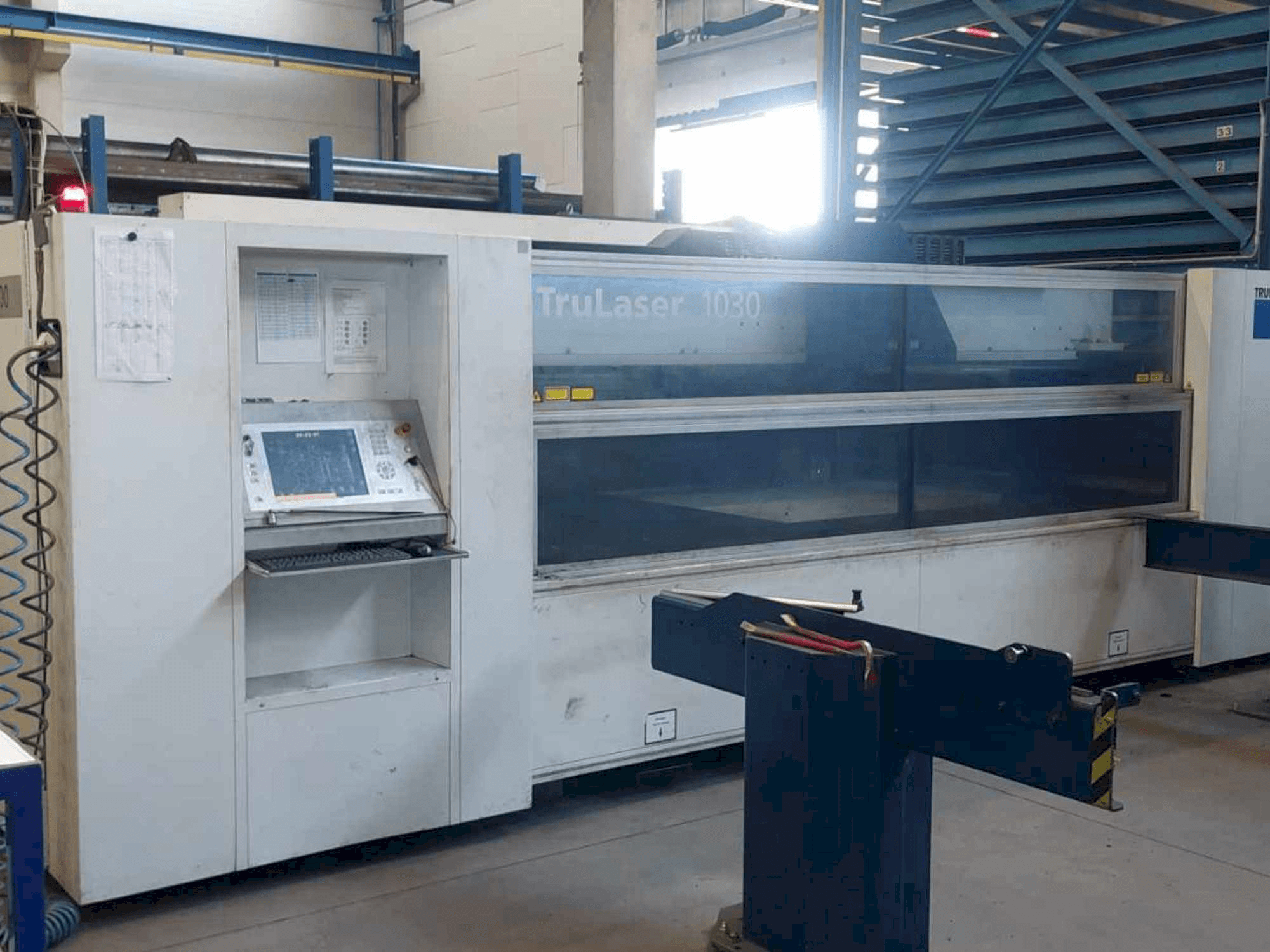Front view of Trumpf TruLaser 1030 machine