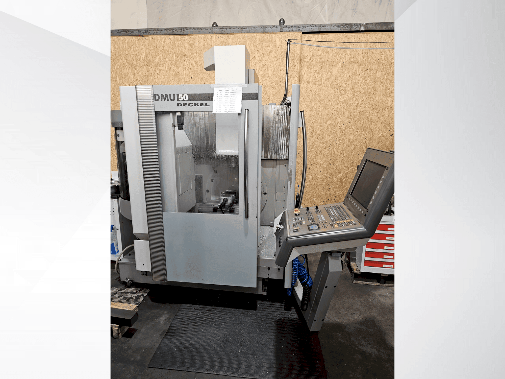 Front view of DMG DECKEL MAHO DMU 50 machine