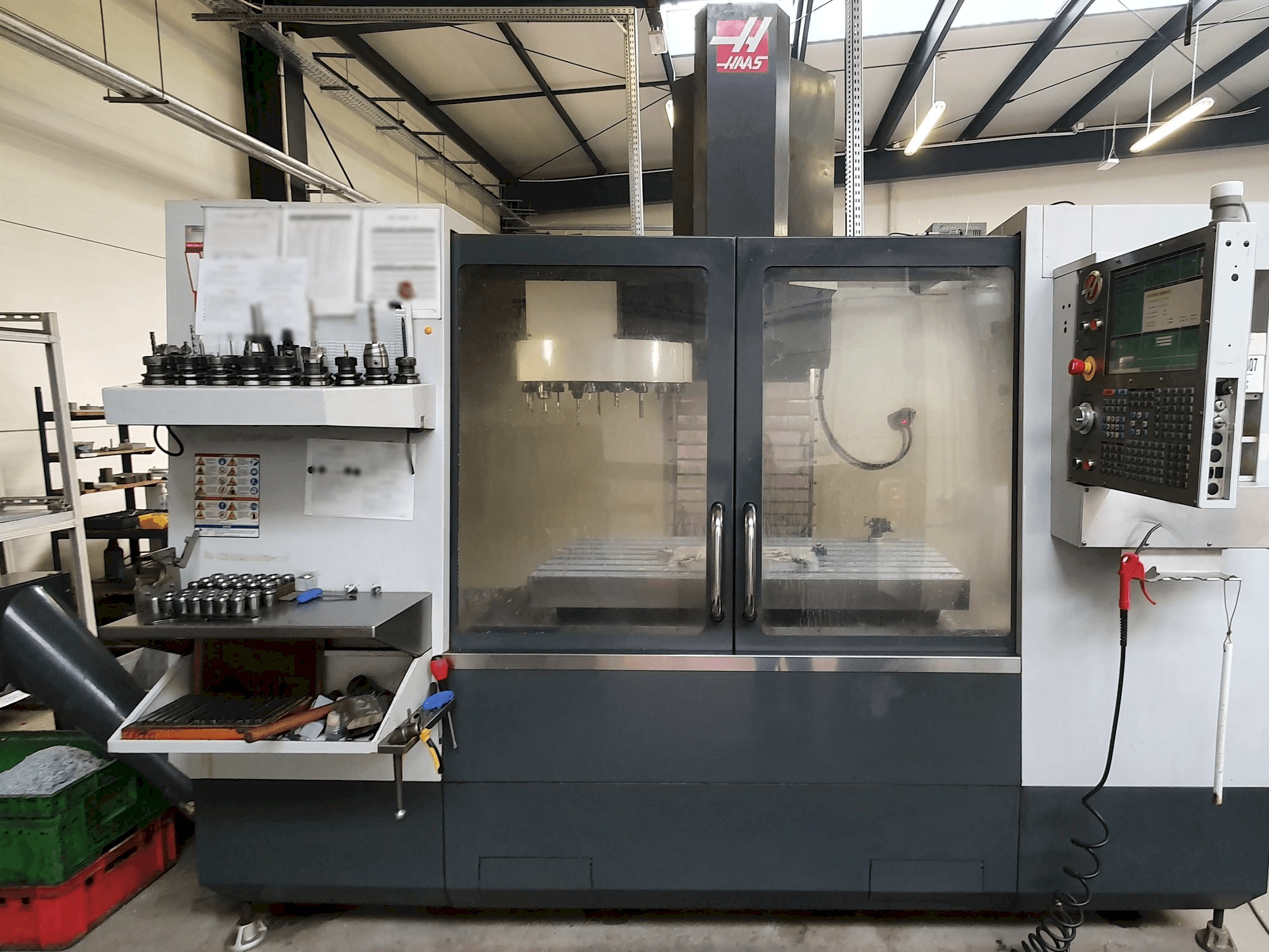 Front view of HAAS VF-3YT machine