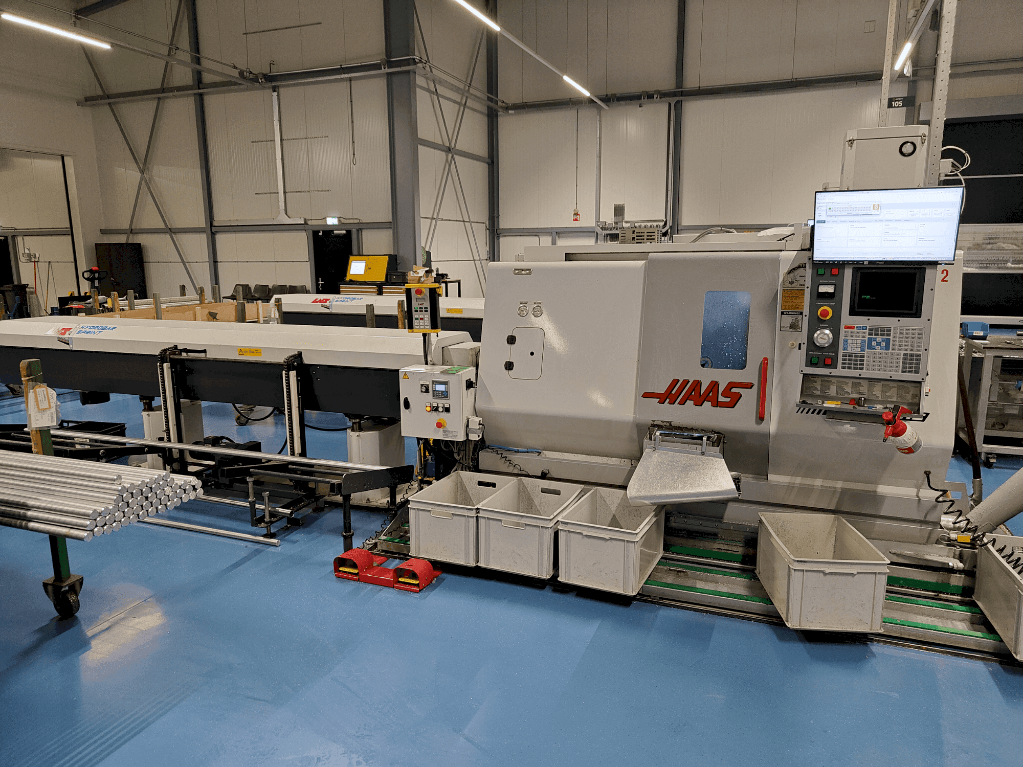 Front view of HAAS TL-15BHE machine