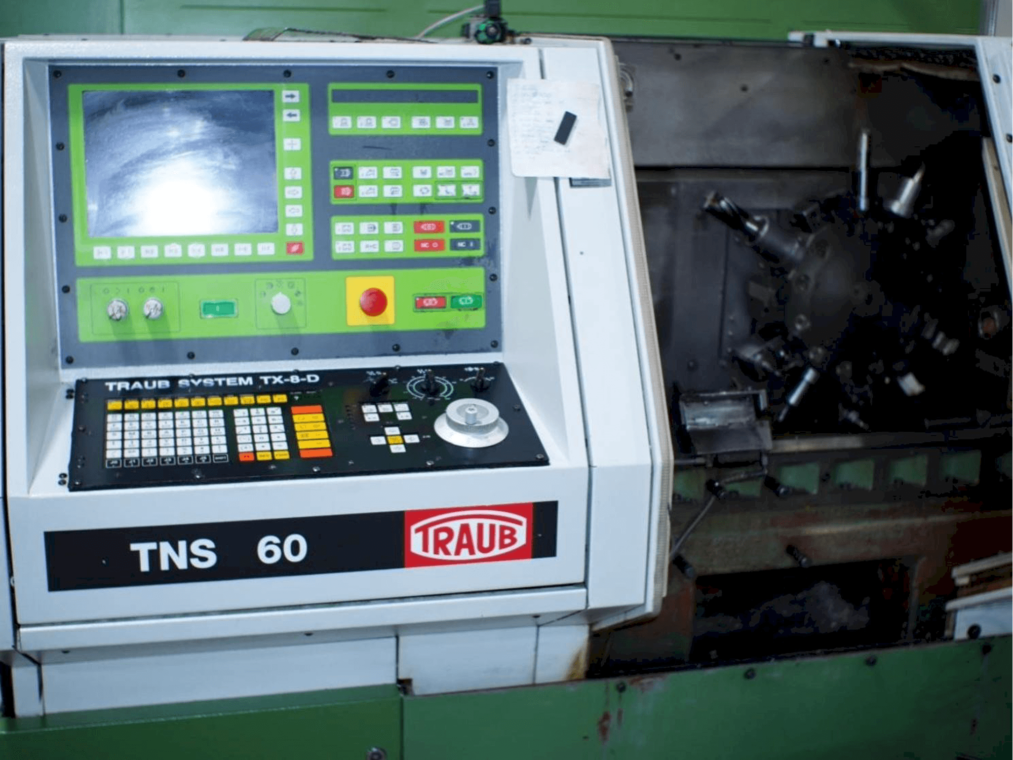 Front view of TRAUB TNS 60 machine