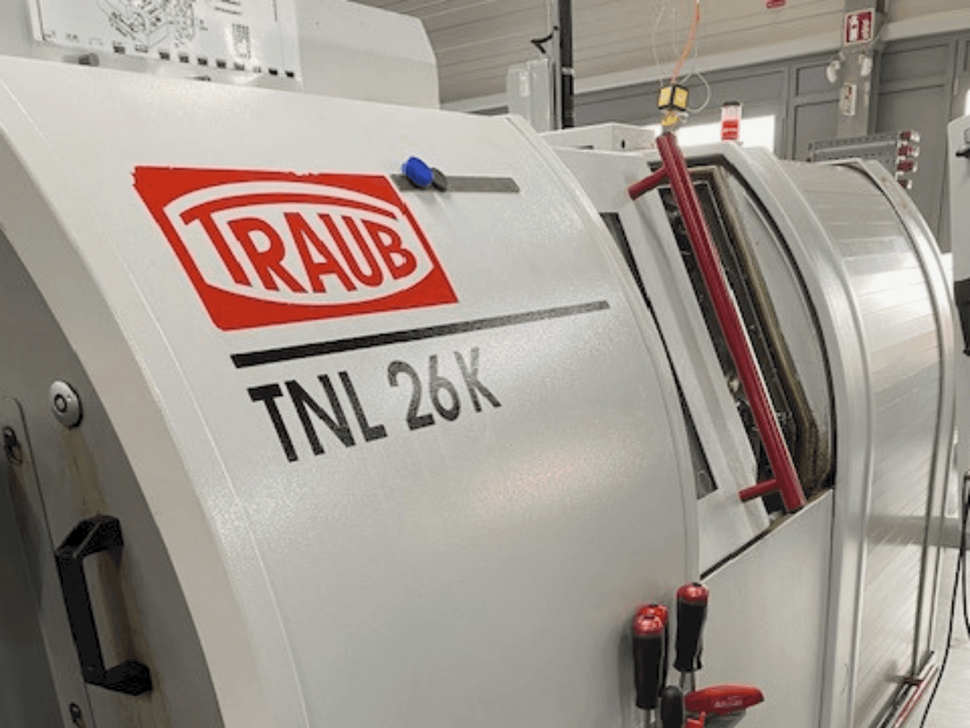 Front view of TRAUB TNL 26 K machine