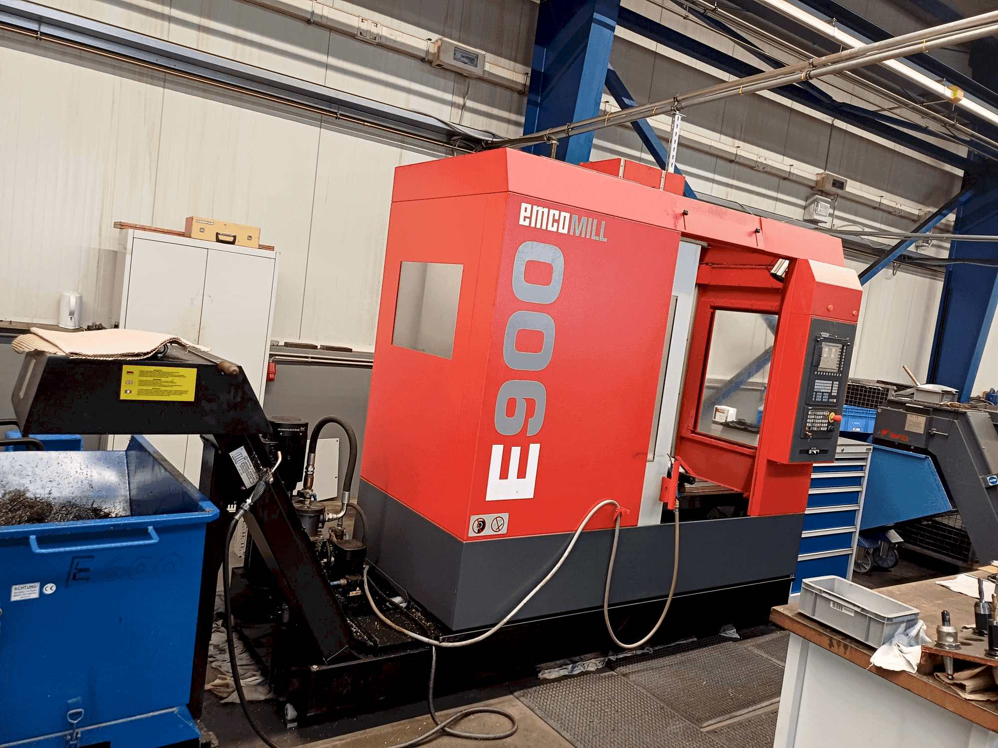 Front view of EMCO EmcoMill E900 machine