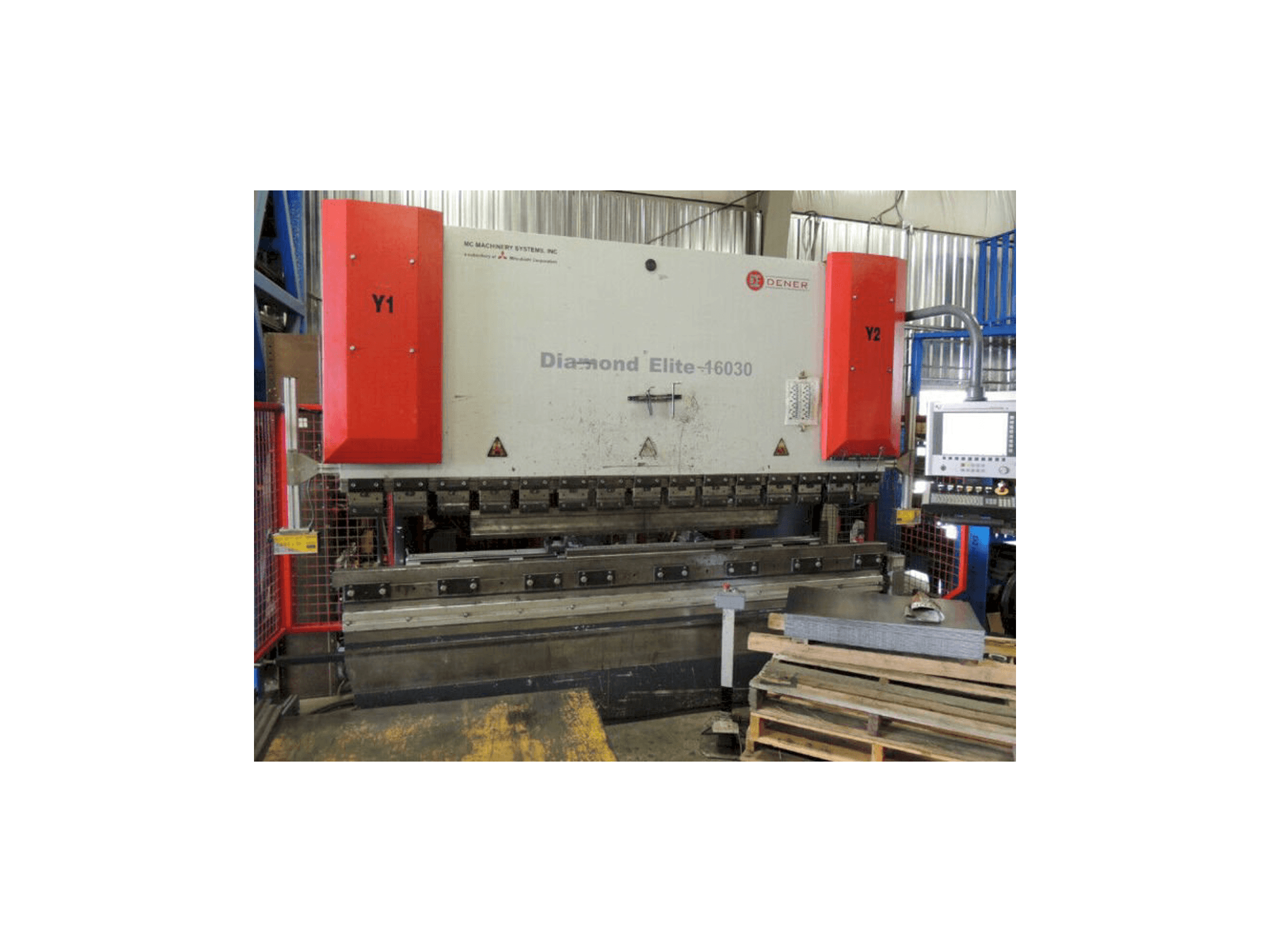 Front view of Mitsubishi Dener Diamond Elite 16030 machine