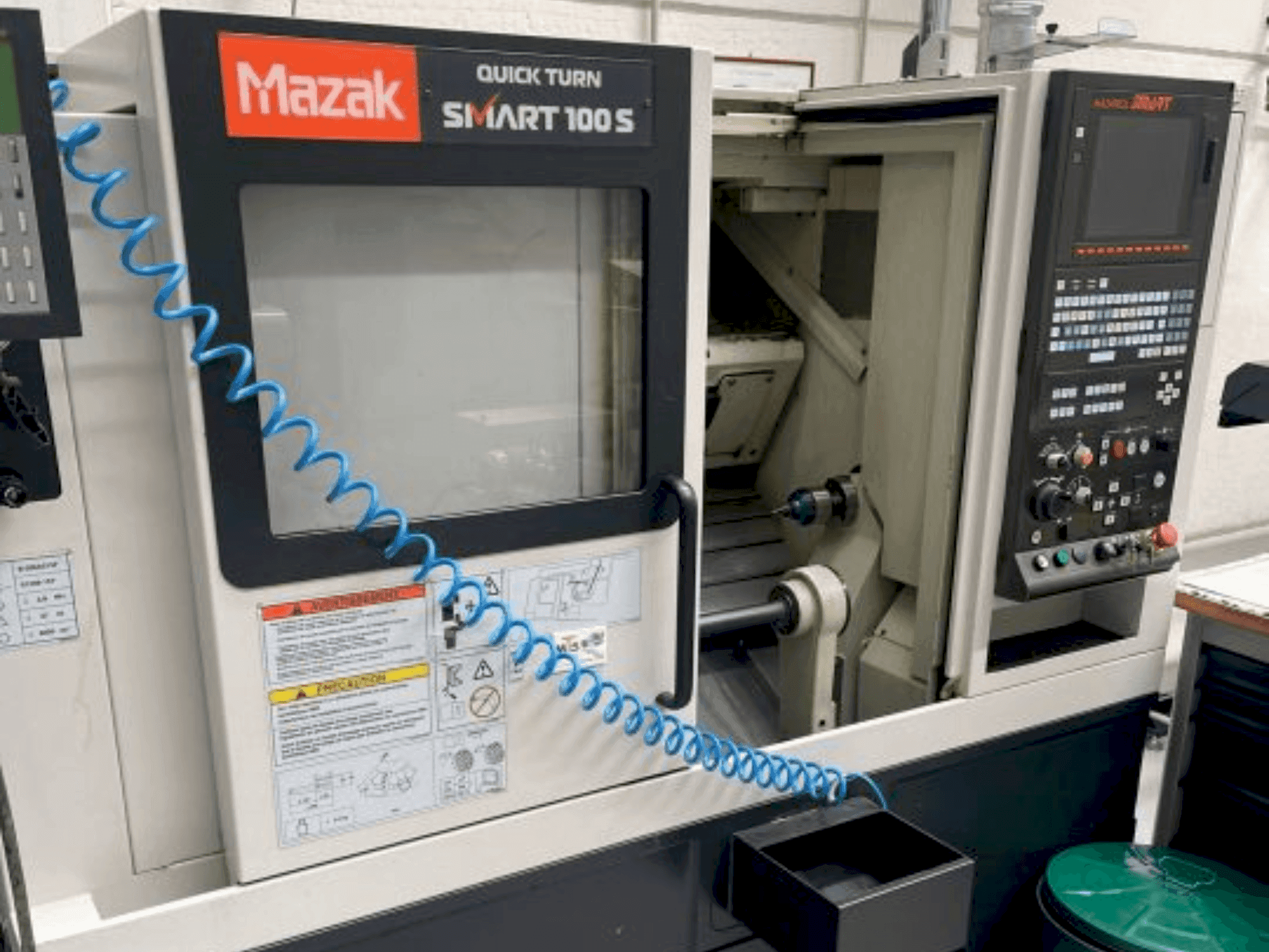 Front view of Mazak QT SMART-100 machine