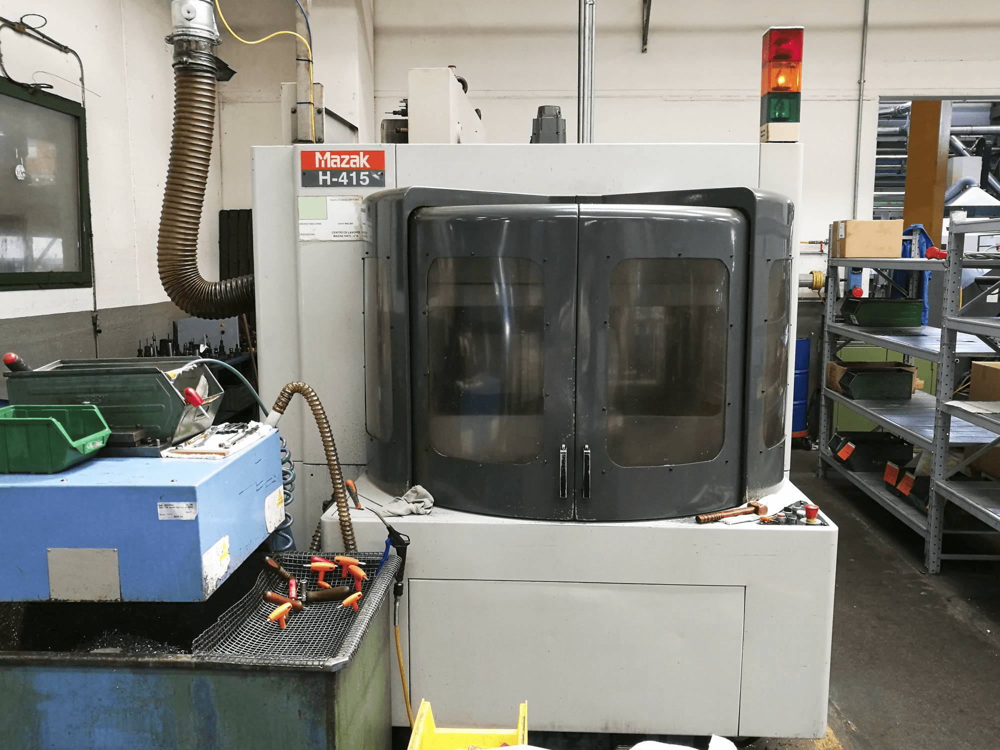 Front view of Mazak H-415 Machine