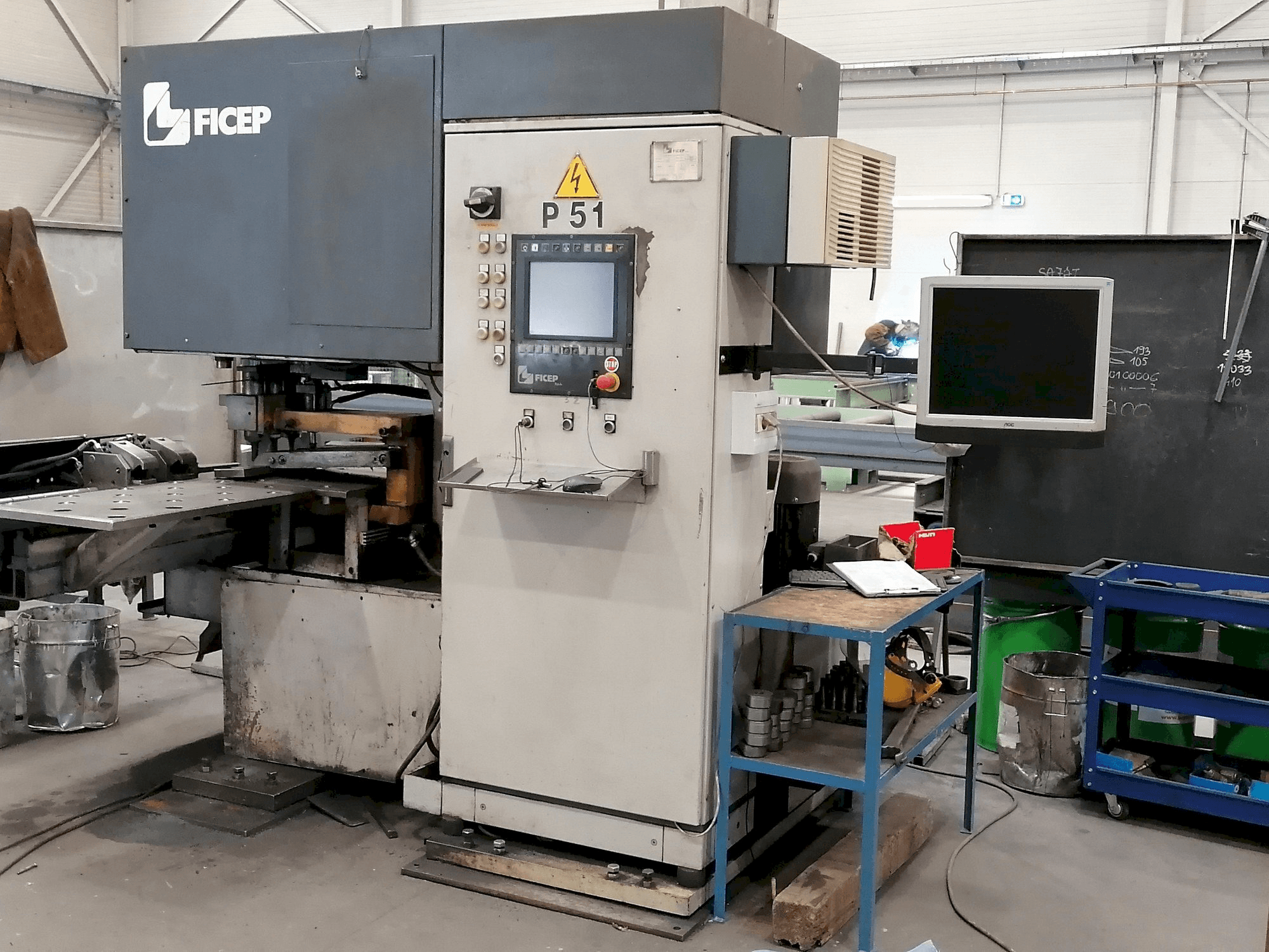 Front view of FICEP P51 machine