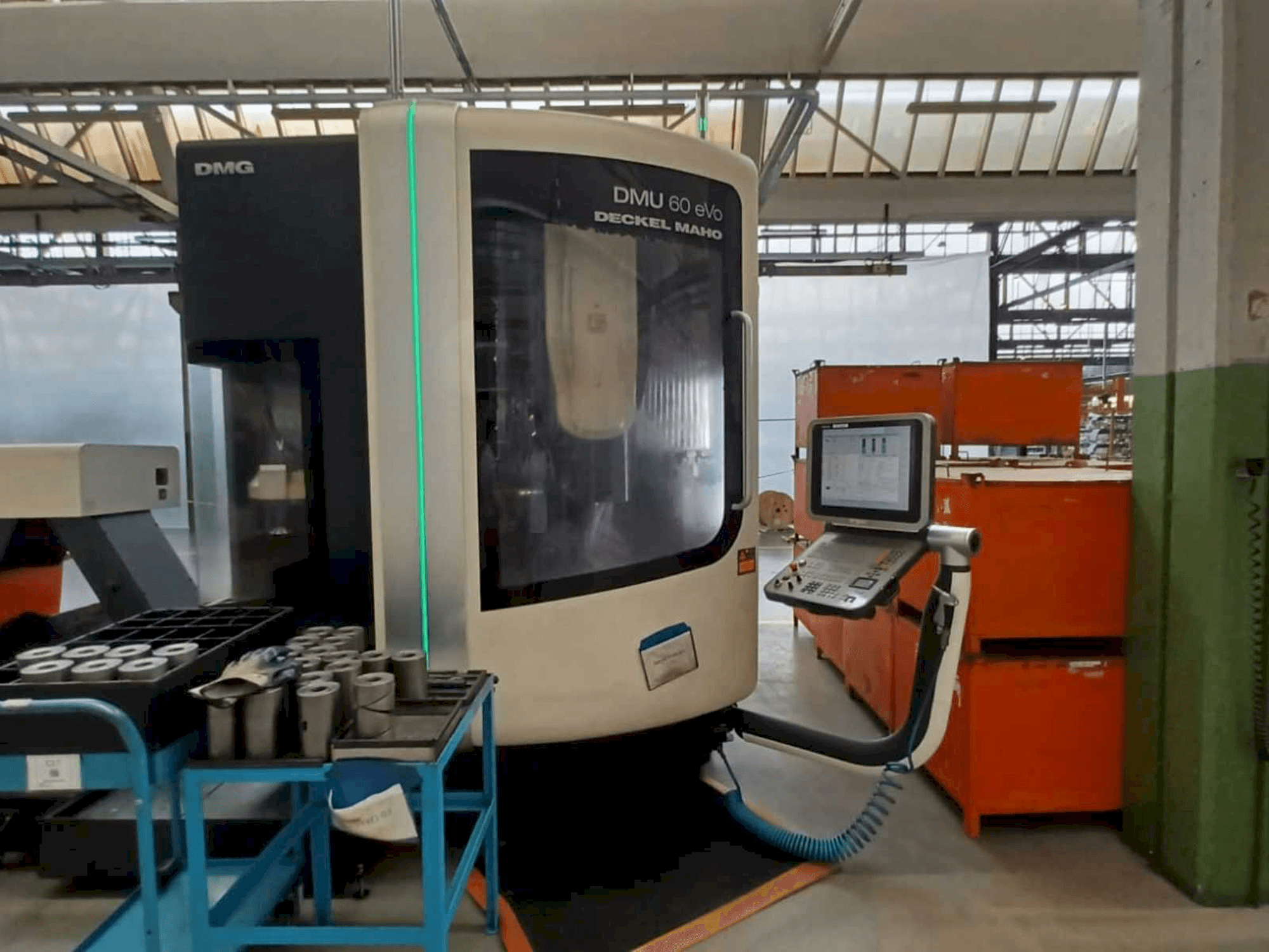 Front view of DMG MORI DMU 60 evo machine
