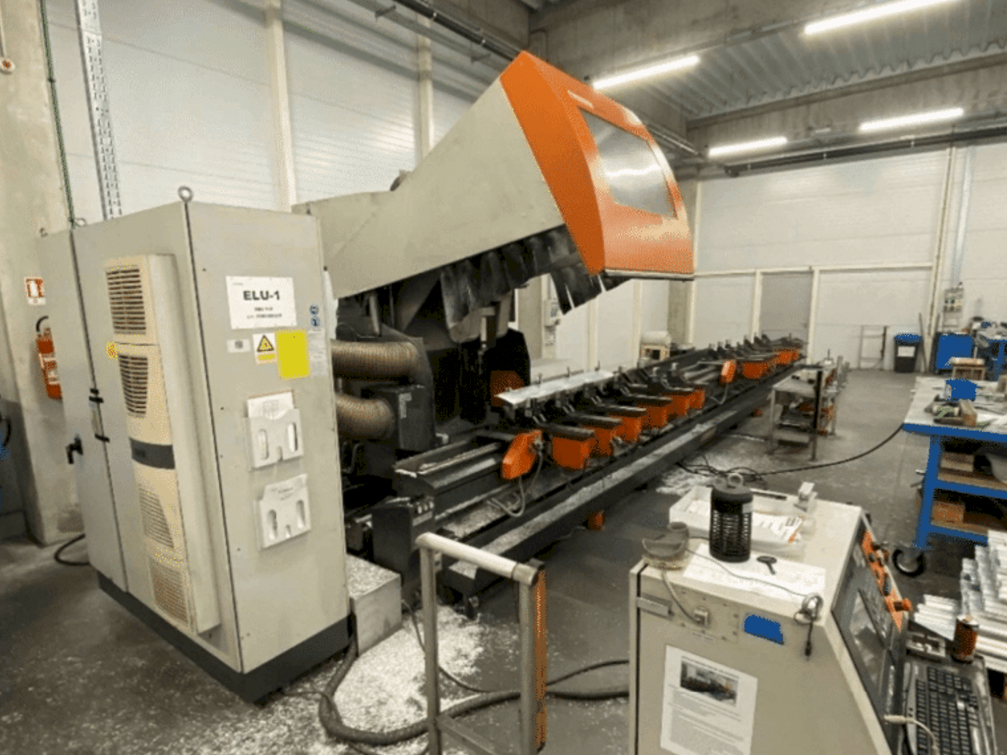 Front view of Elumatec SBZ 150 machine