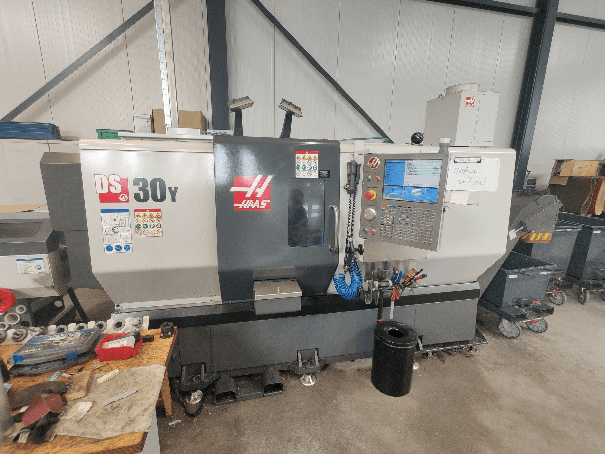 Front view of HAAS DS30Y machine