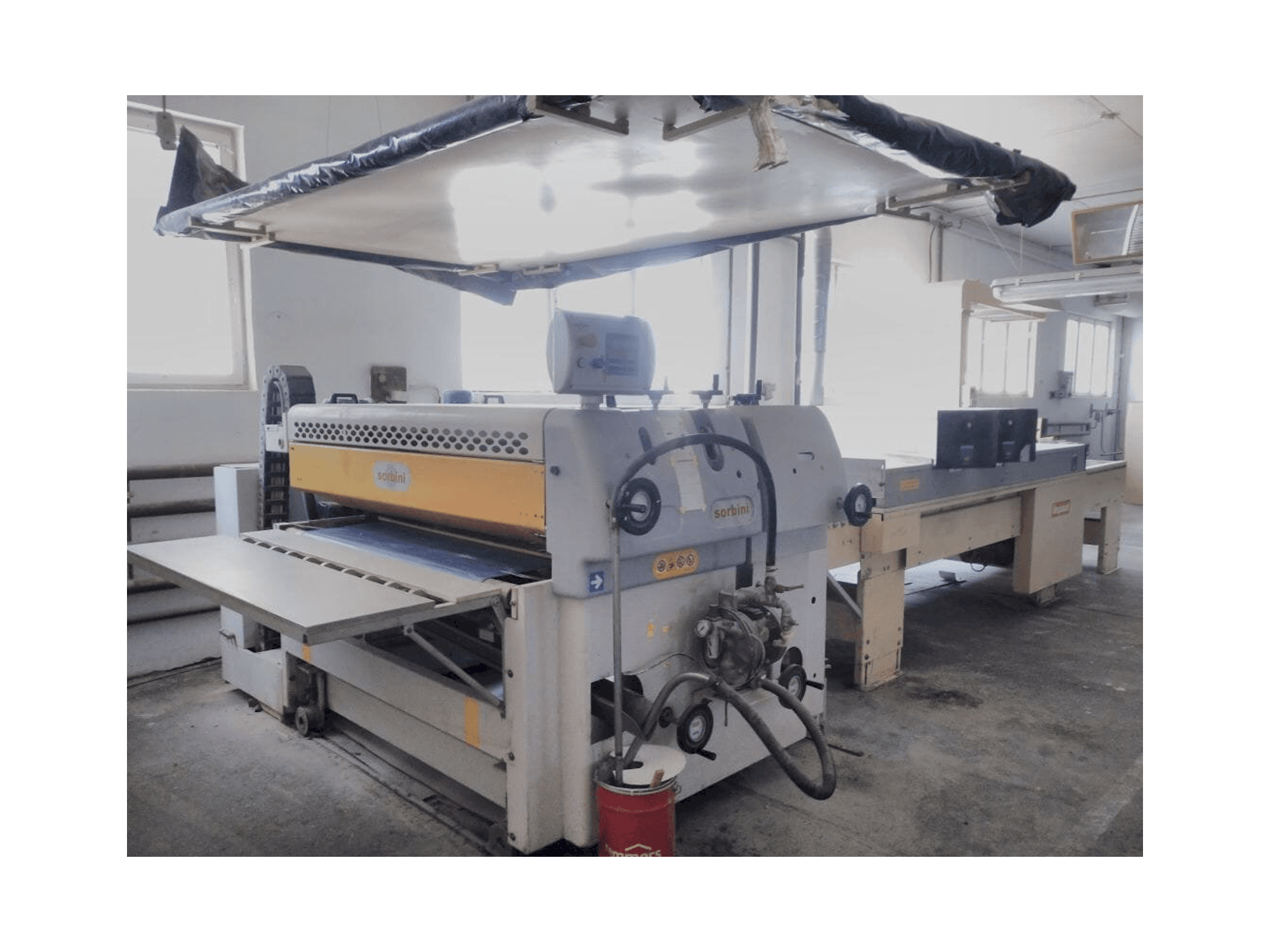 Front view of SORBINI smartcoater sp1 machine