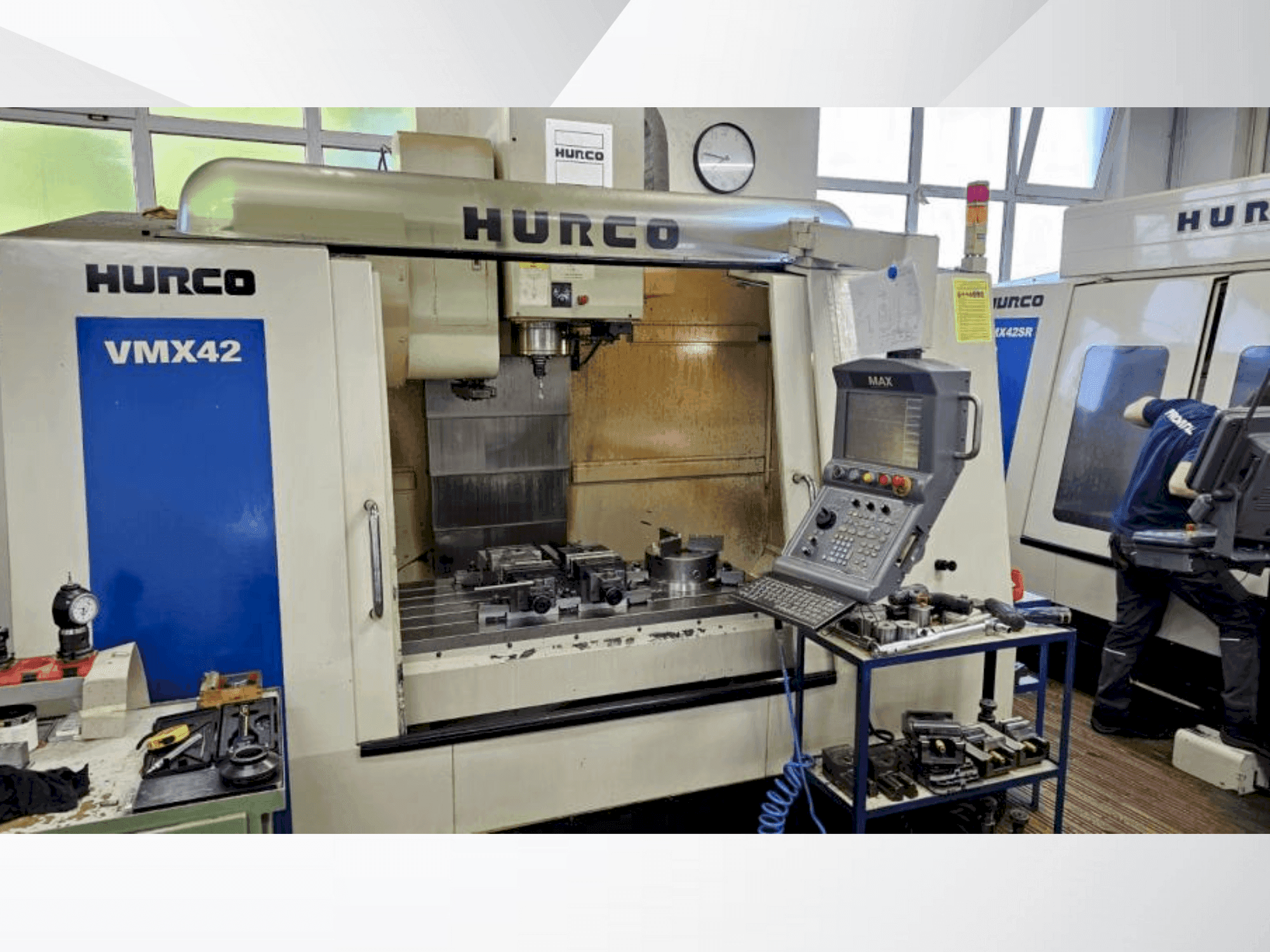 Front view of Hurco VMX42 machine