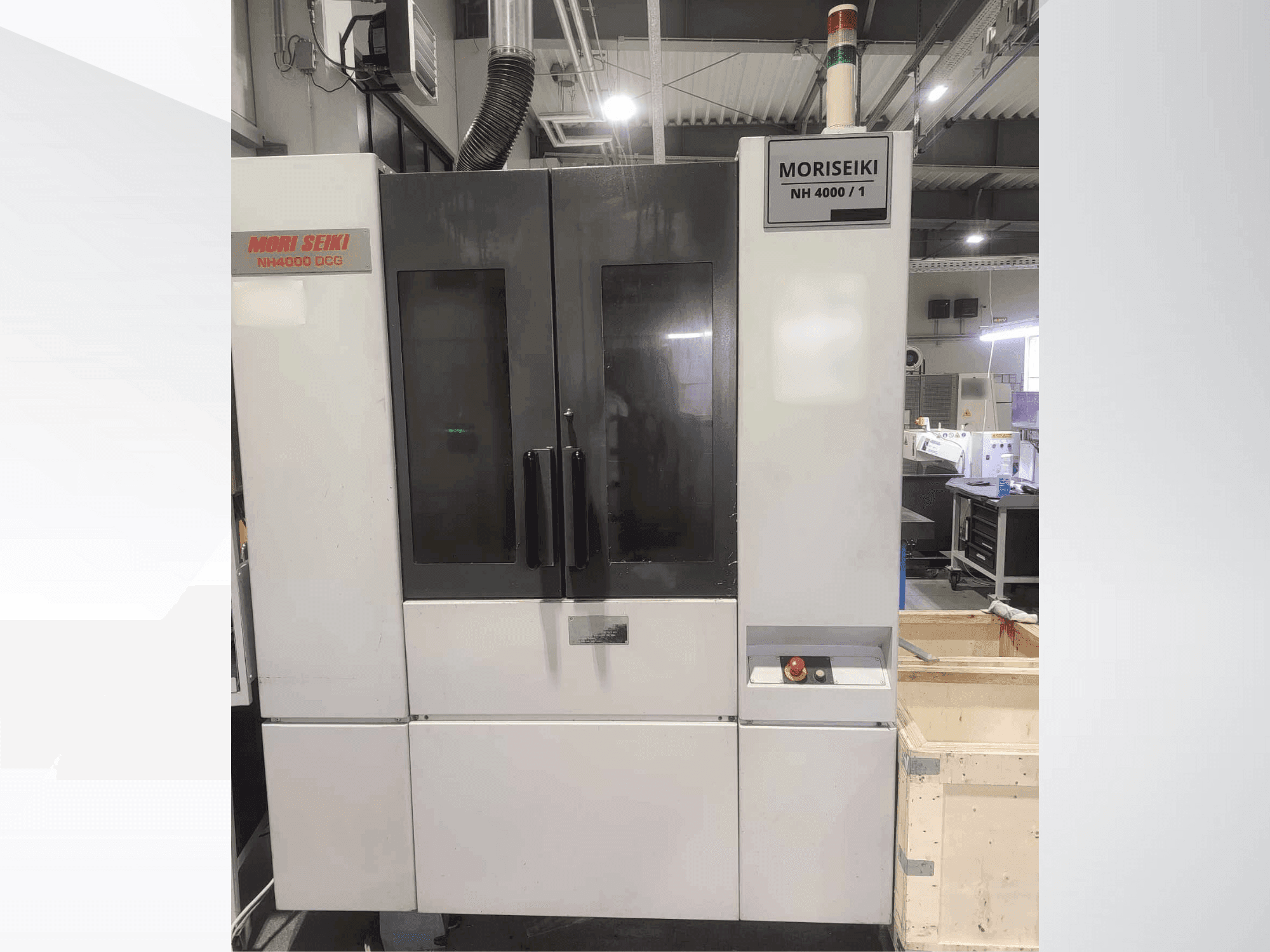 Front view of MORI SEIKI NH 4000 DCG machine