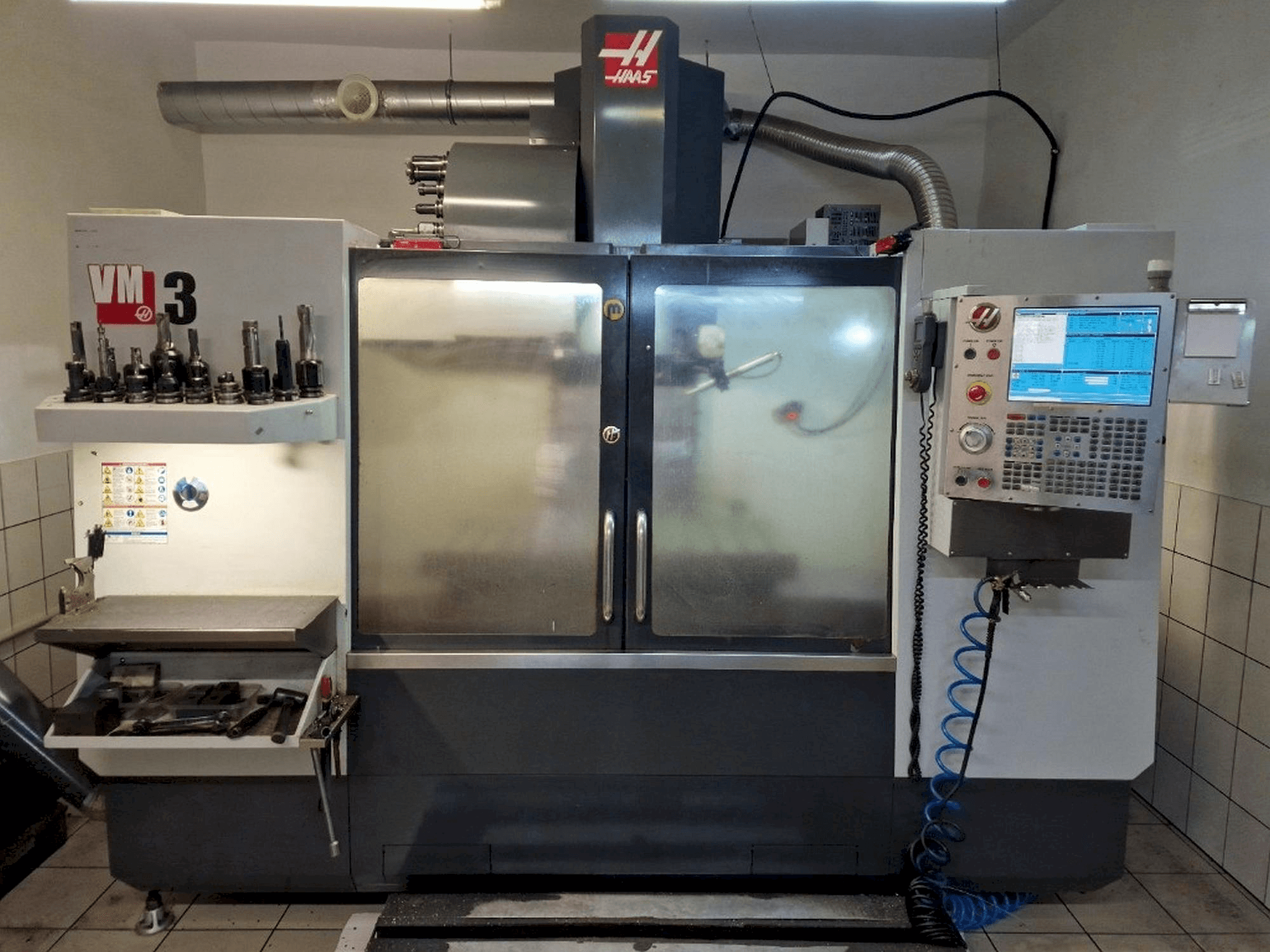 Front view of HAAS VM-3 machine
