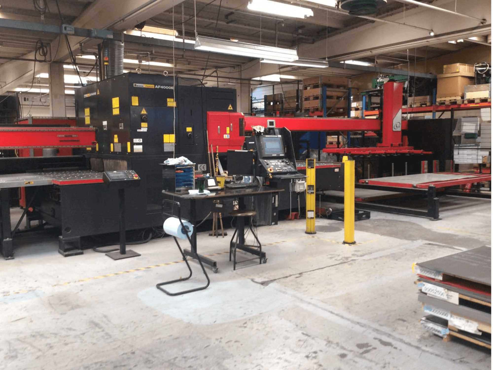 Front view of AMADA LC 2415 Alpha IV NT machine