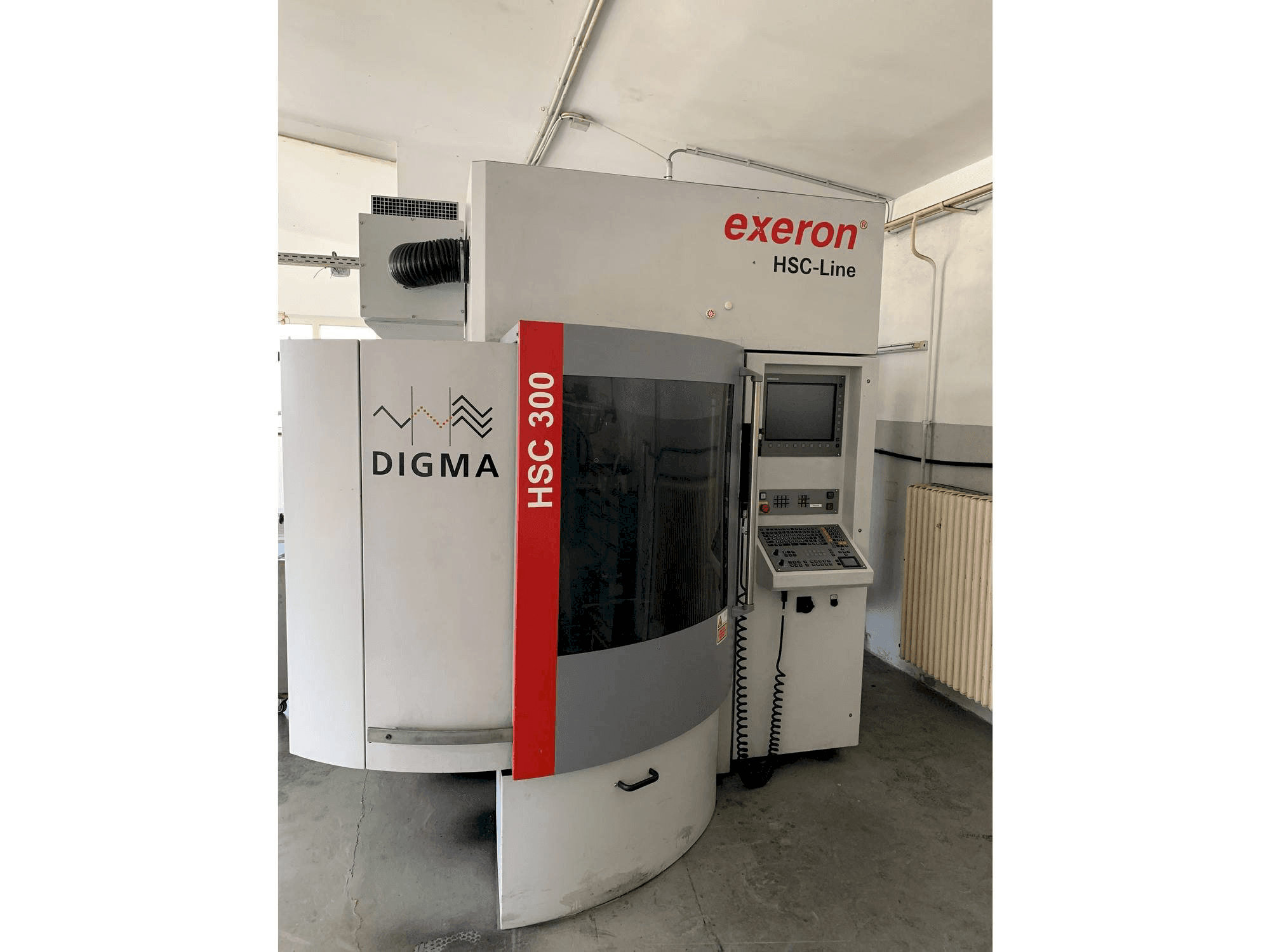 Front view of Exeron HSC 300P machine