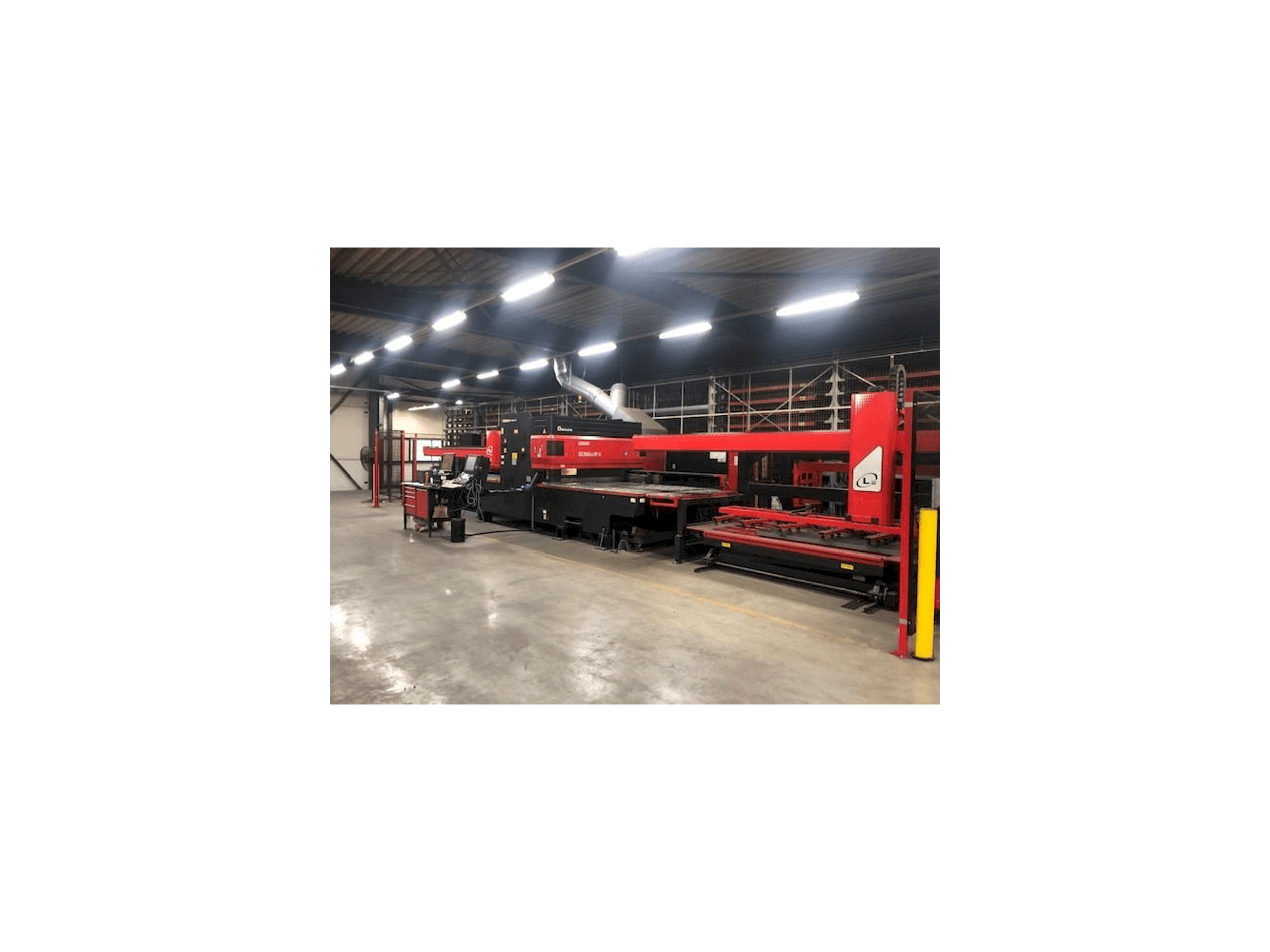Front view of AMADA LC 2415 Alpha IV NT machine
