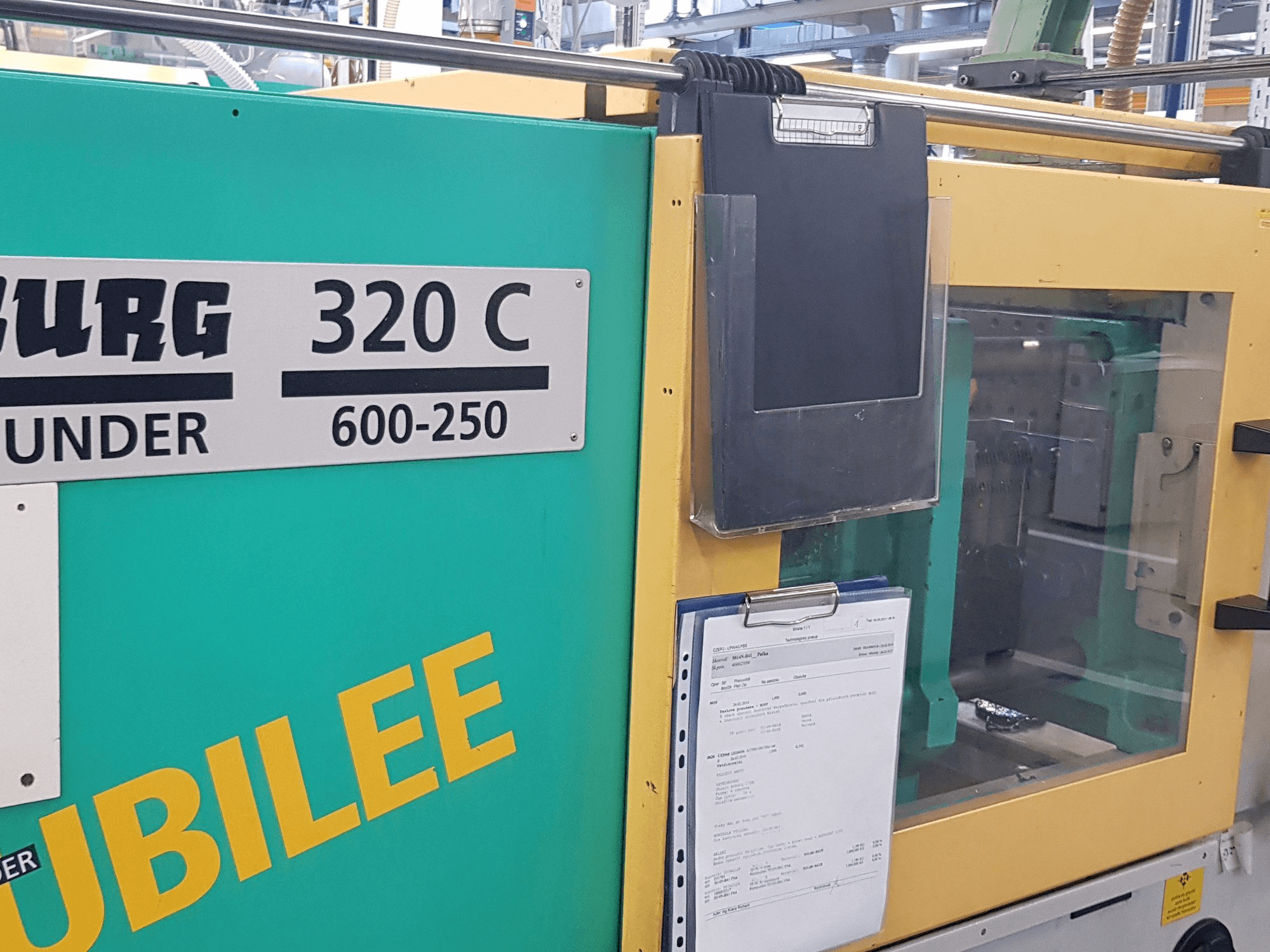 Front view of Arburg 320 C 600-250 machine