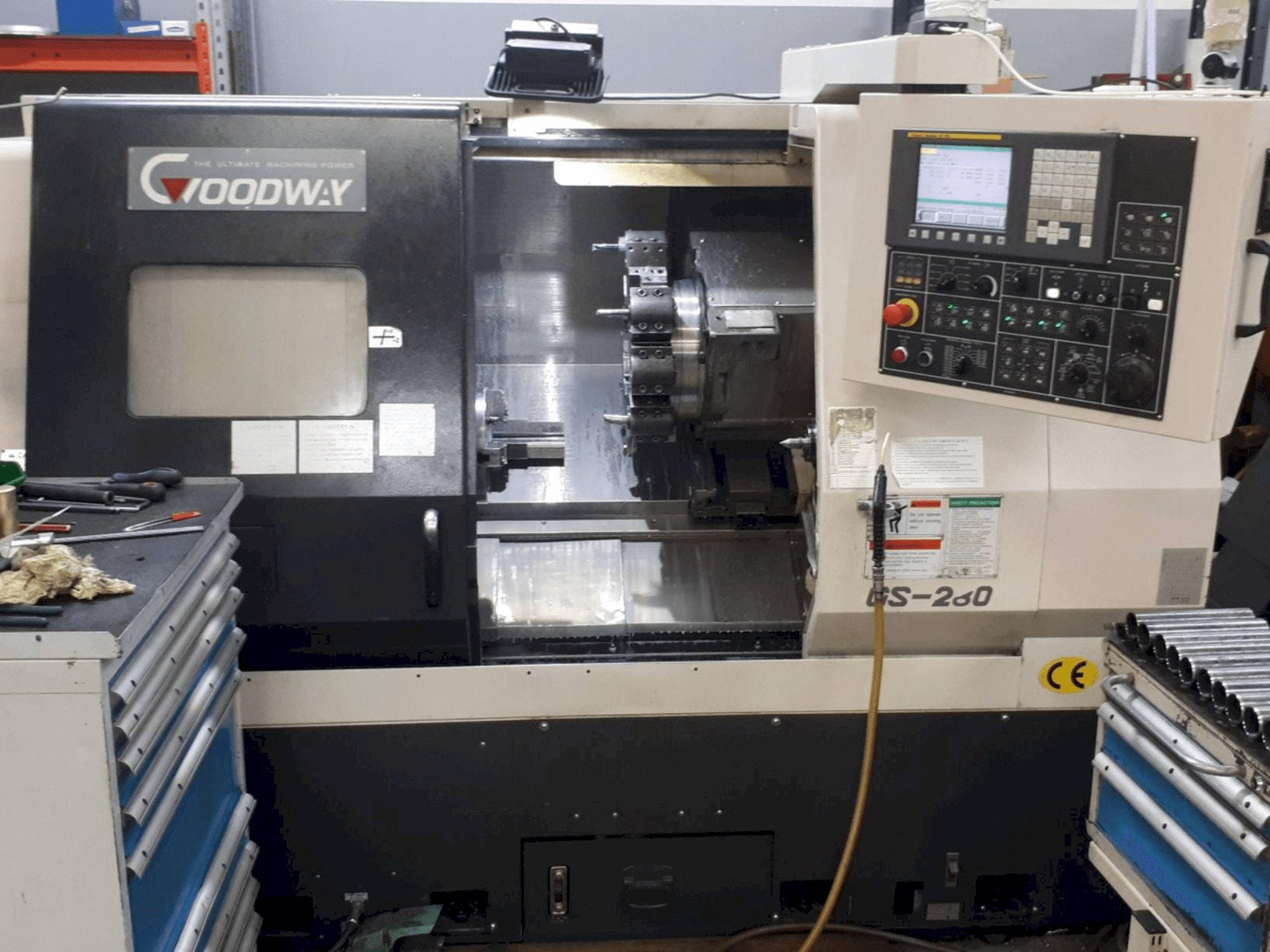 Front view of Goodway GS-280 machine