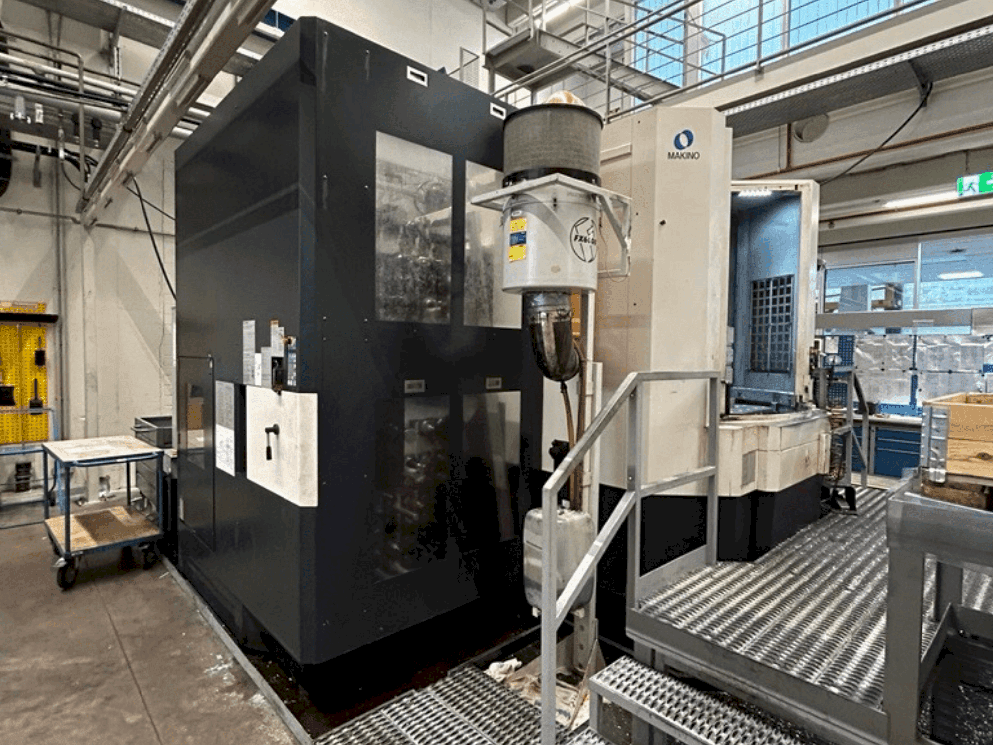 Front view of Makino a81 machine