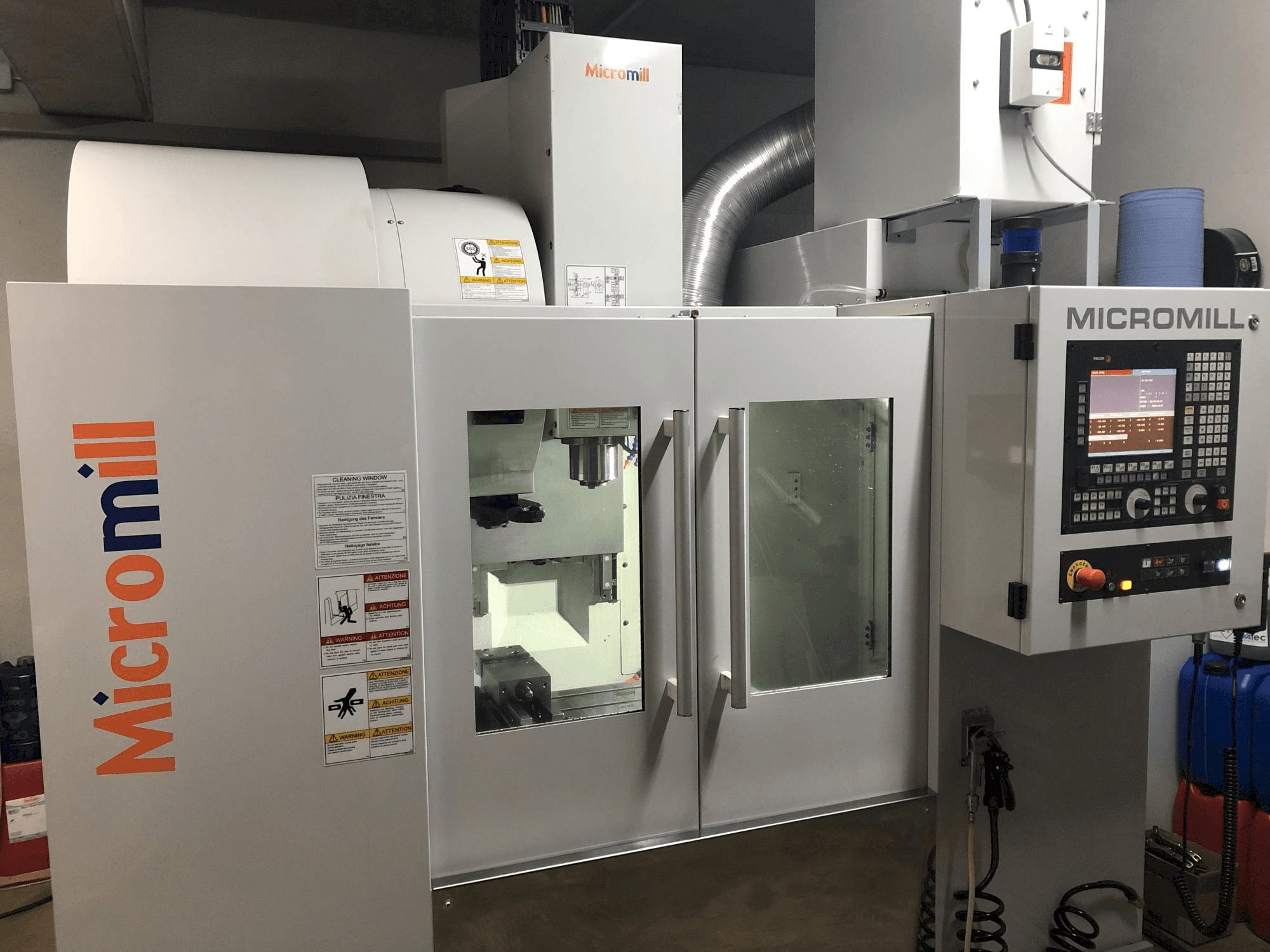 Front view of Micromill MM 430 machine