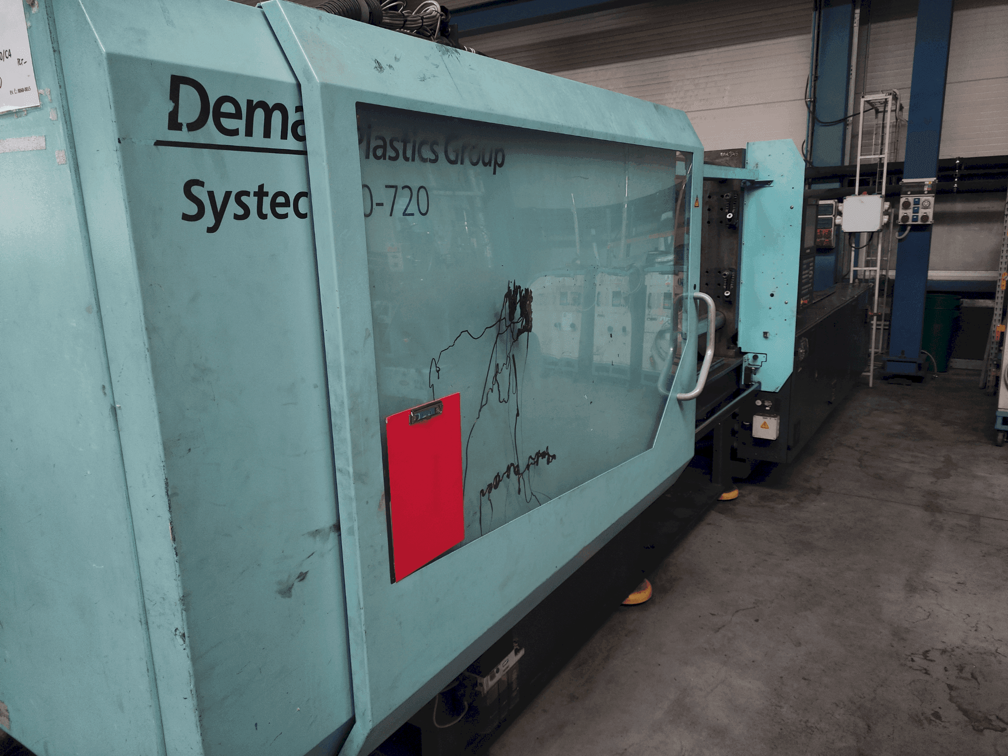 Front view of DEMAG Systec 350/720-1450 machine
