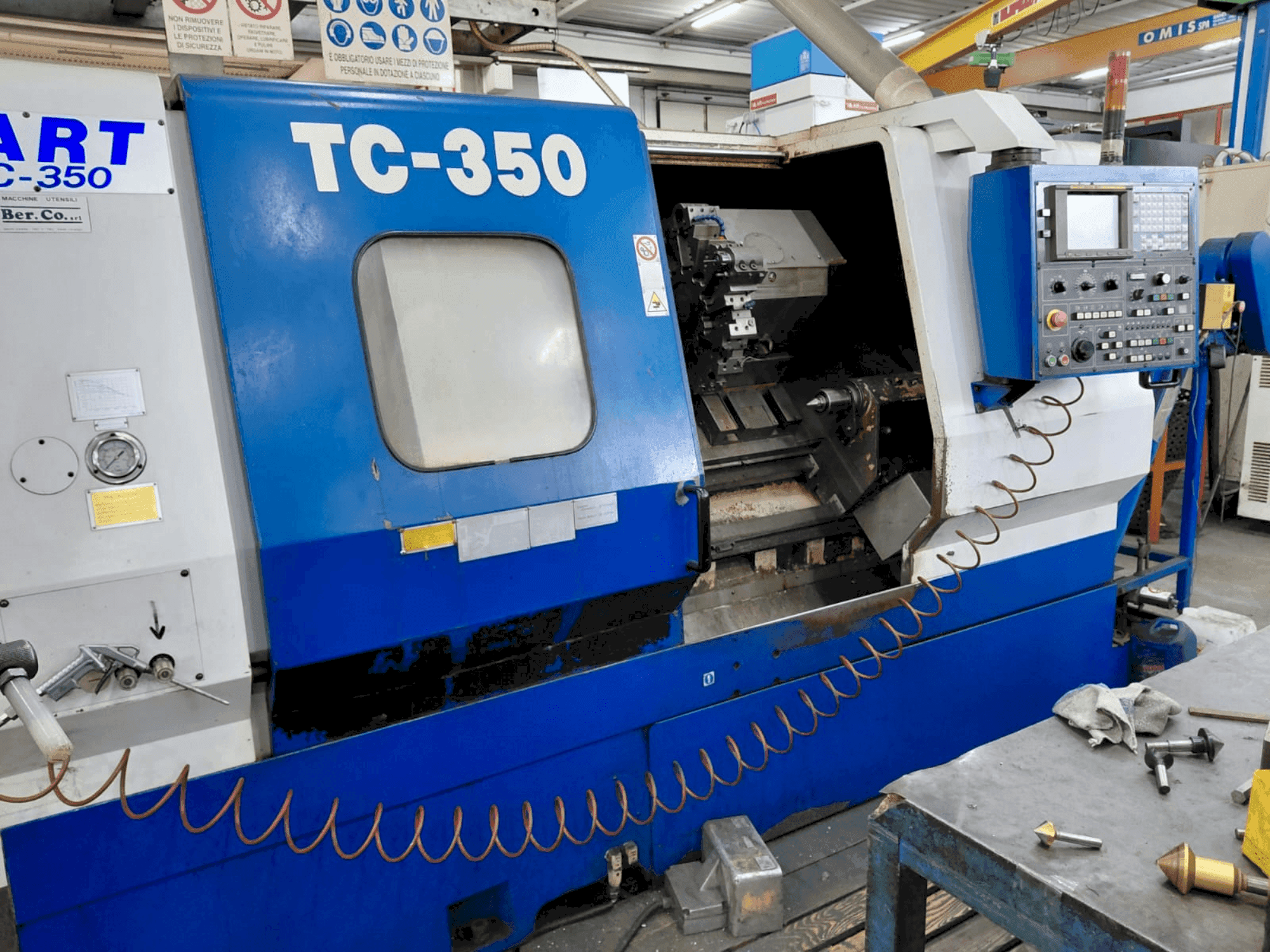 Front view of DART TC350 machine
