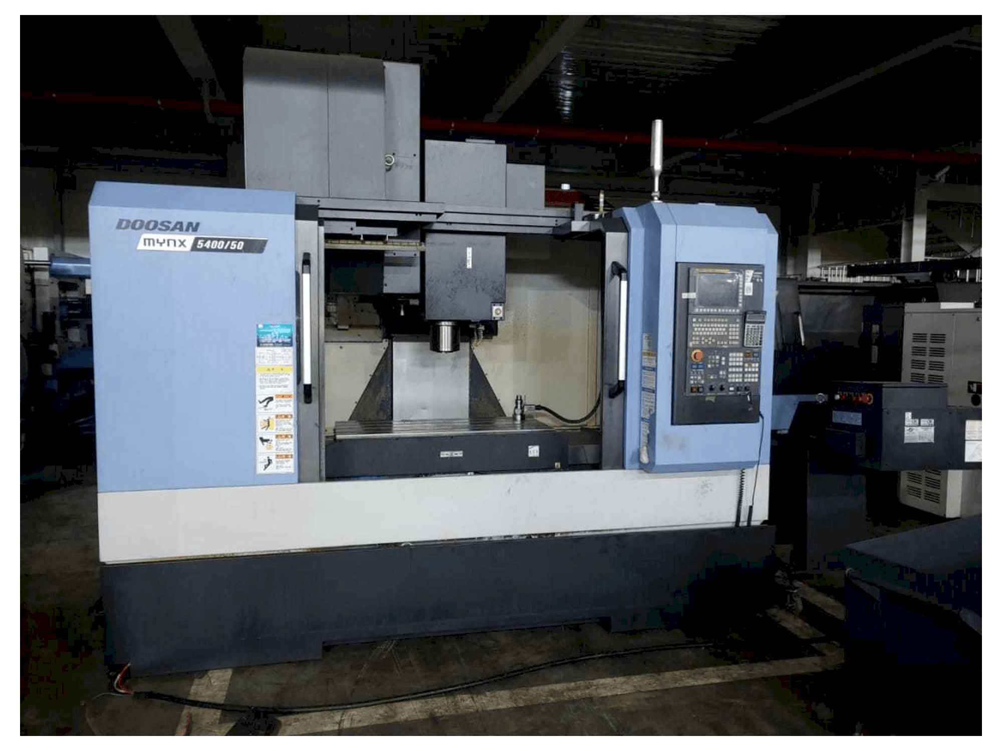 Front view of Doosan MYNX 5400/50 machine