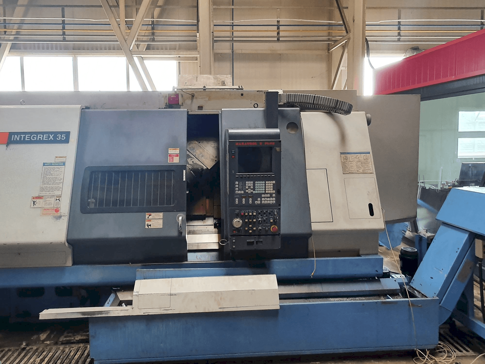 Front view of Mazak INTEGREX 35 machine