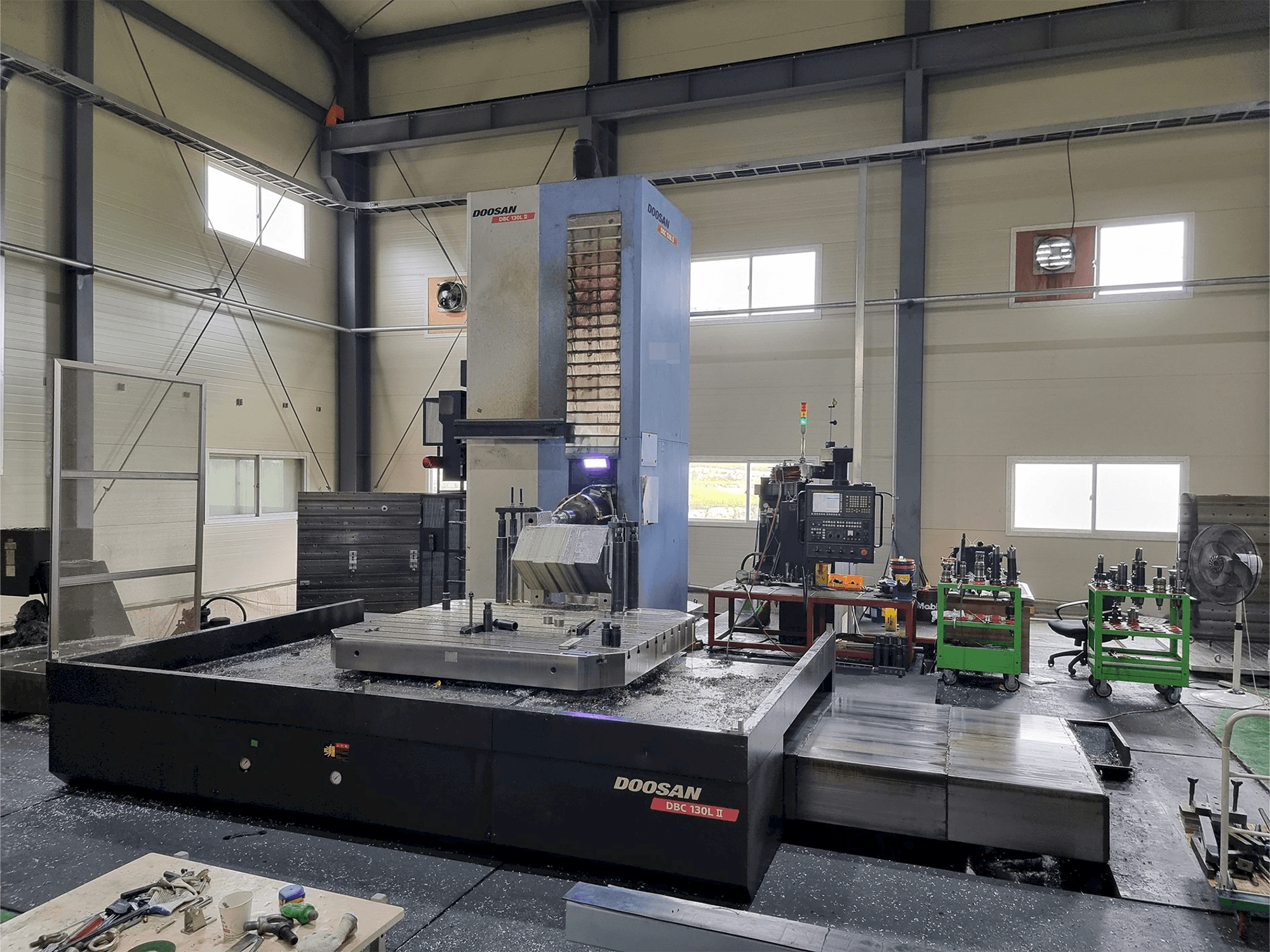 Front view of Doosan DBC 130L II machine
