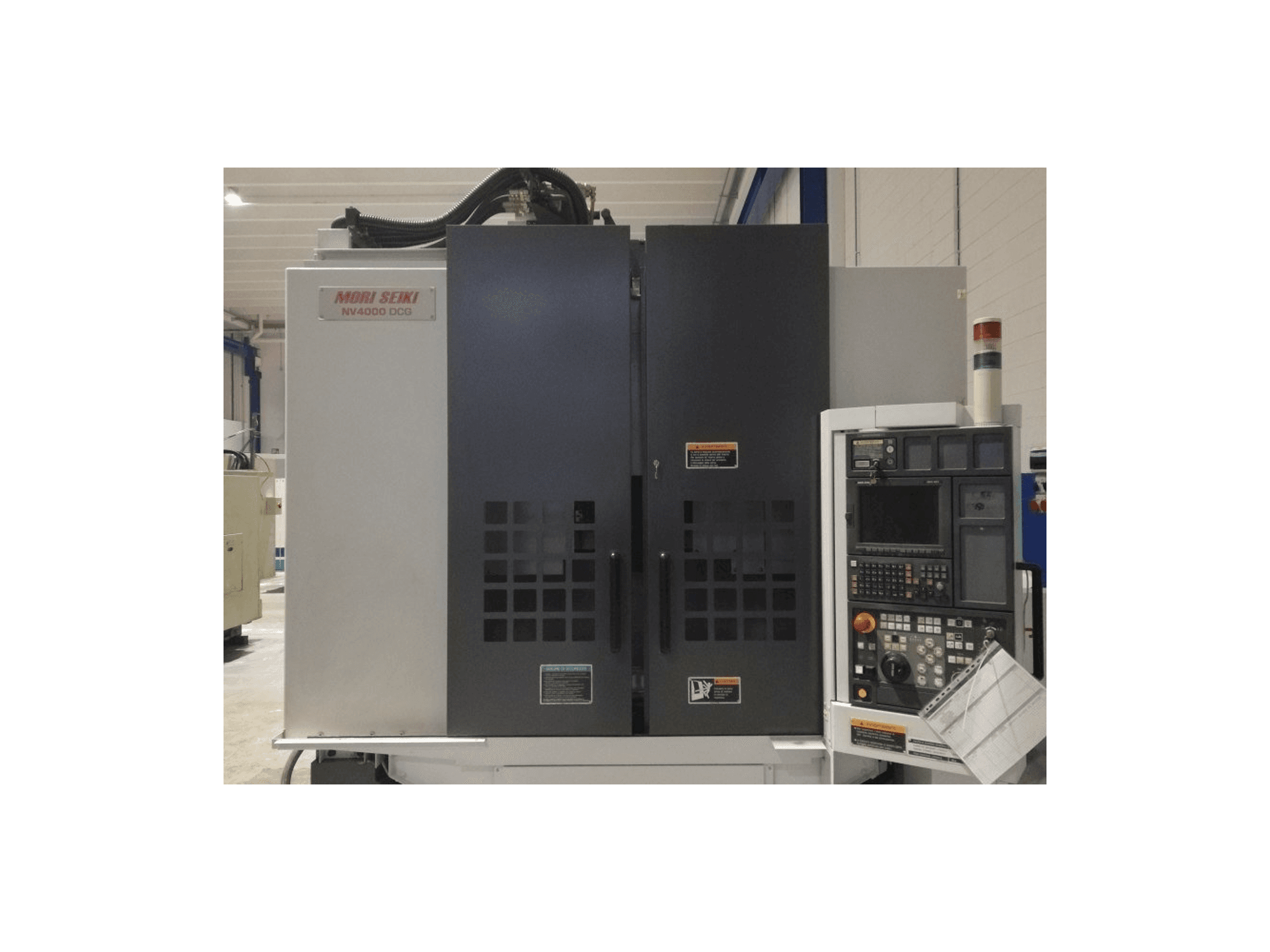 Front view of MORI SEIKI NV 4000 DCG machine
