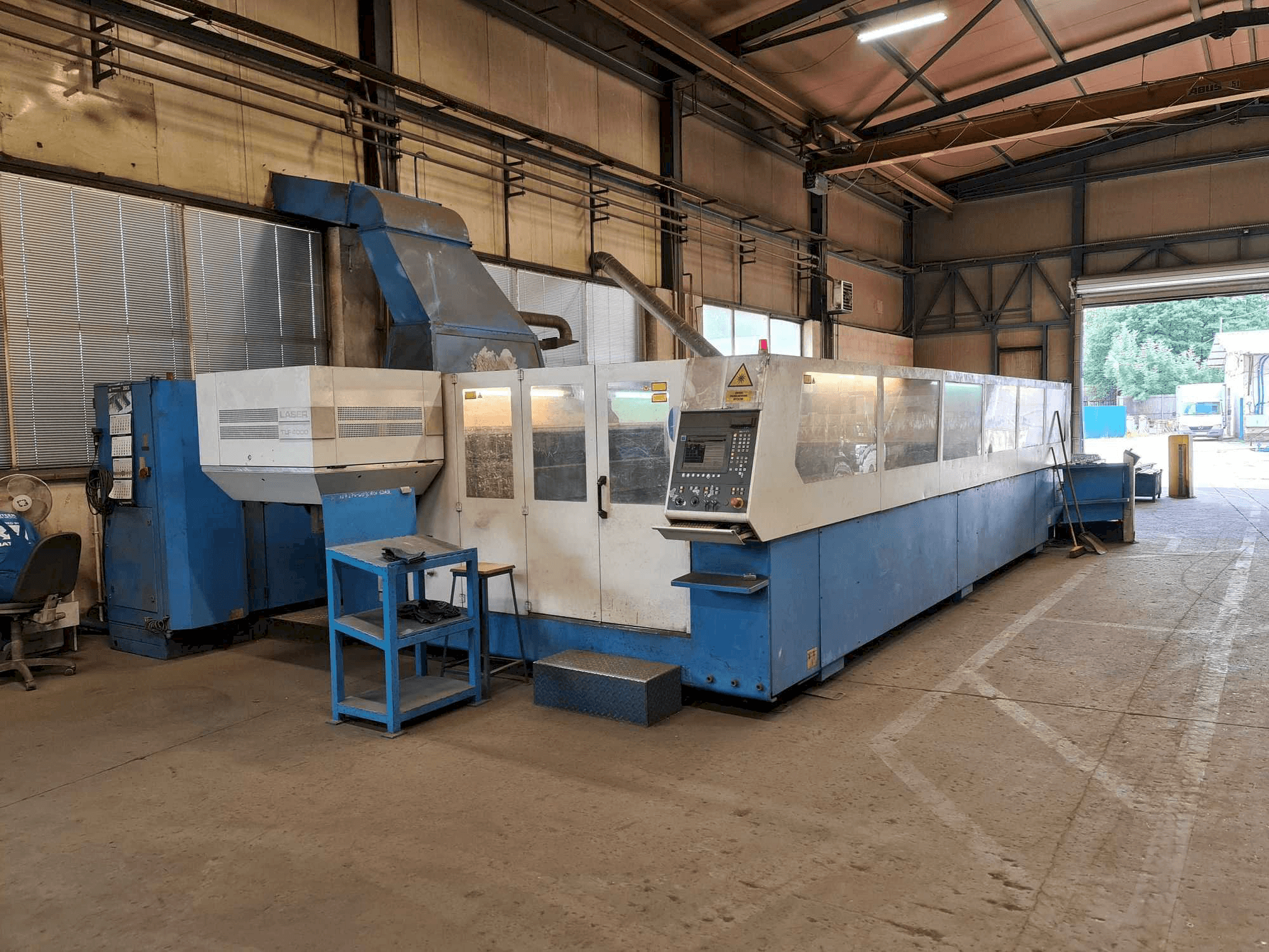 Left side view of Trumpf Traumatic L 6030 machine