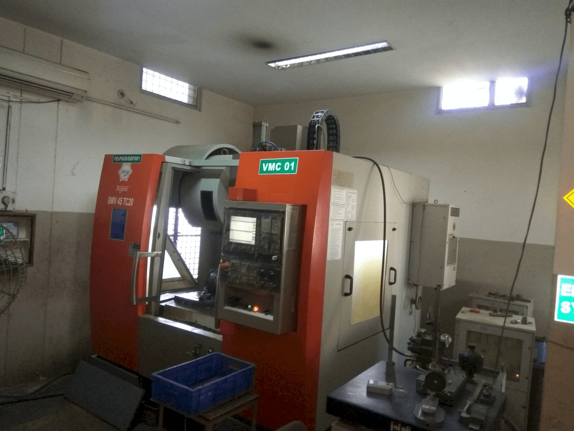 Right side view of BFW AGNI BMV 45 TC20 machine