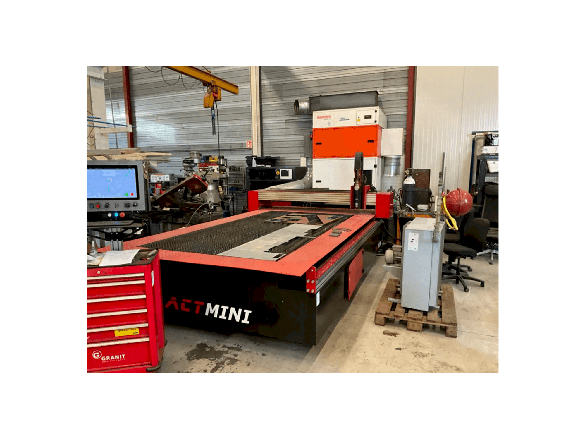 Front view of ACT MINI 3015PW machine