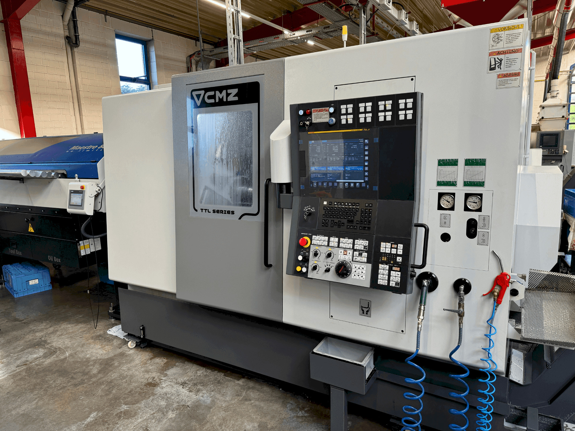 Front view of CMZ TTL-66-66-T1Y-T2Y machine